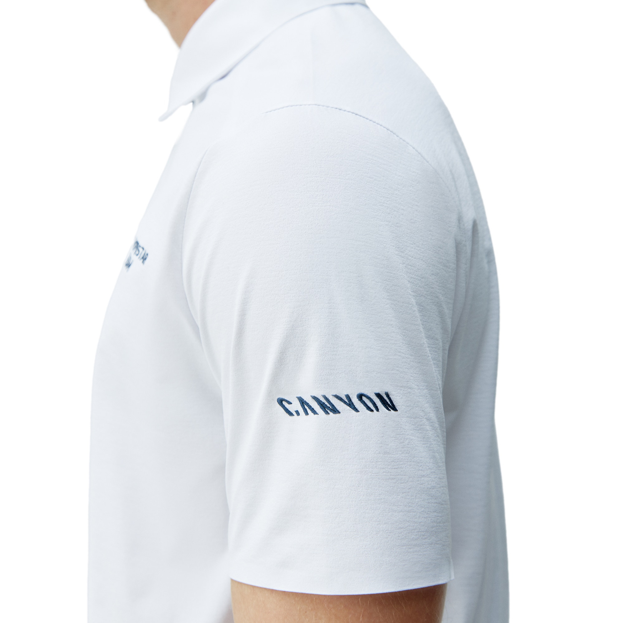 Polo de hombre Movistar Born Living Yoga - Blanco Blanco-4