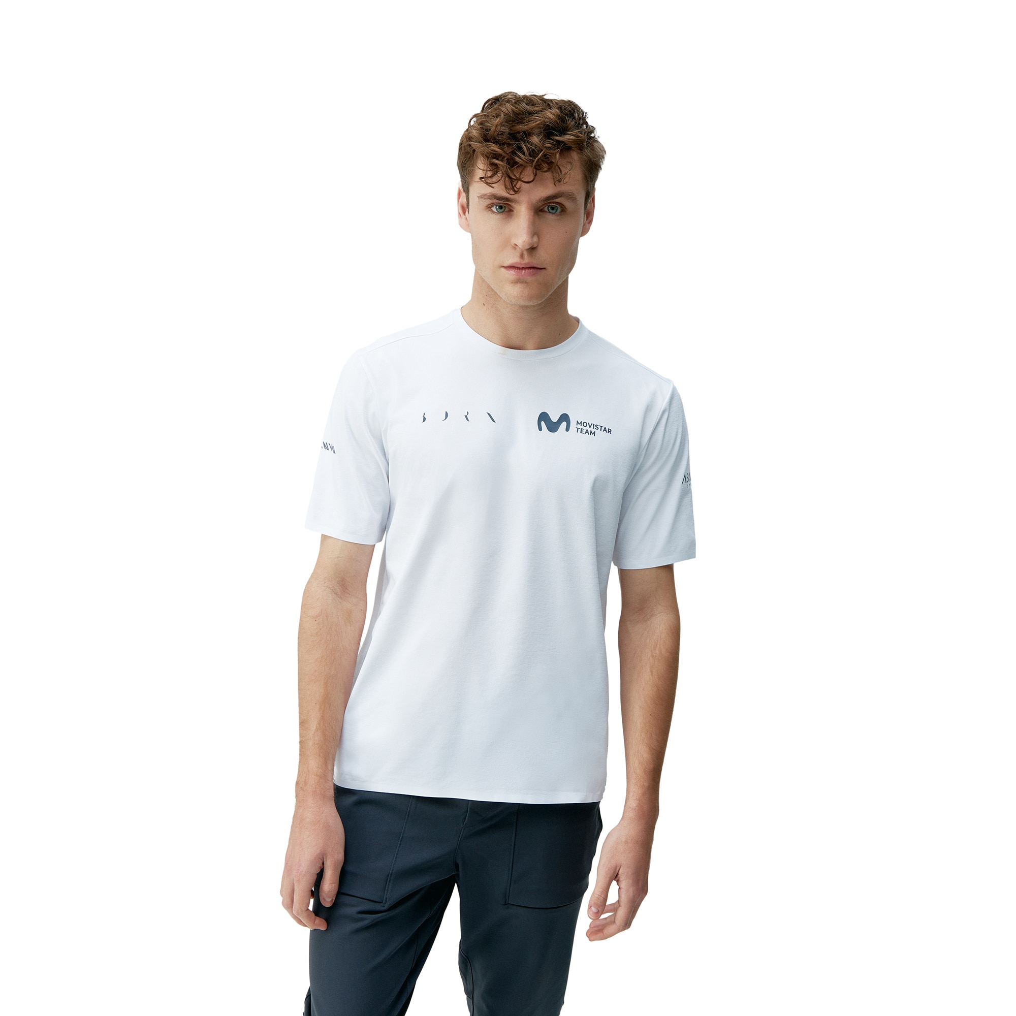 Camiseta de hombre Movistar Born Living Yoga - Blanco Blanco-1