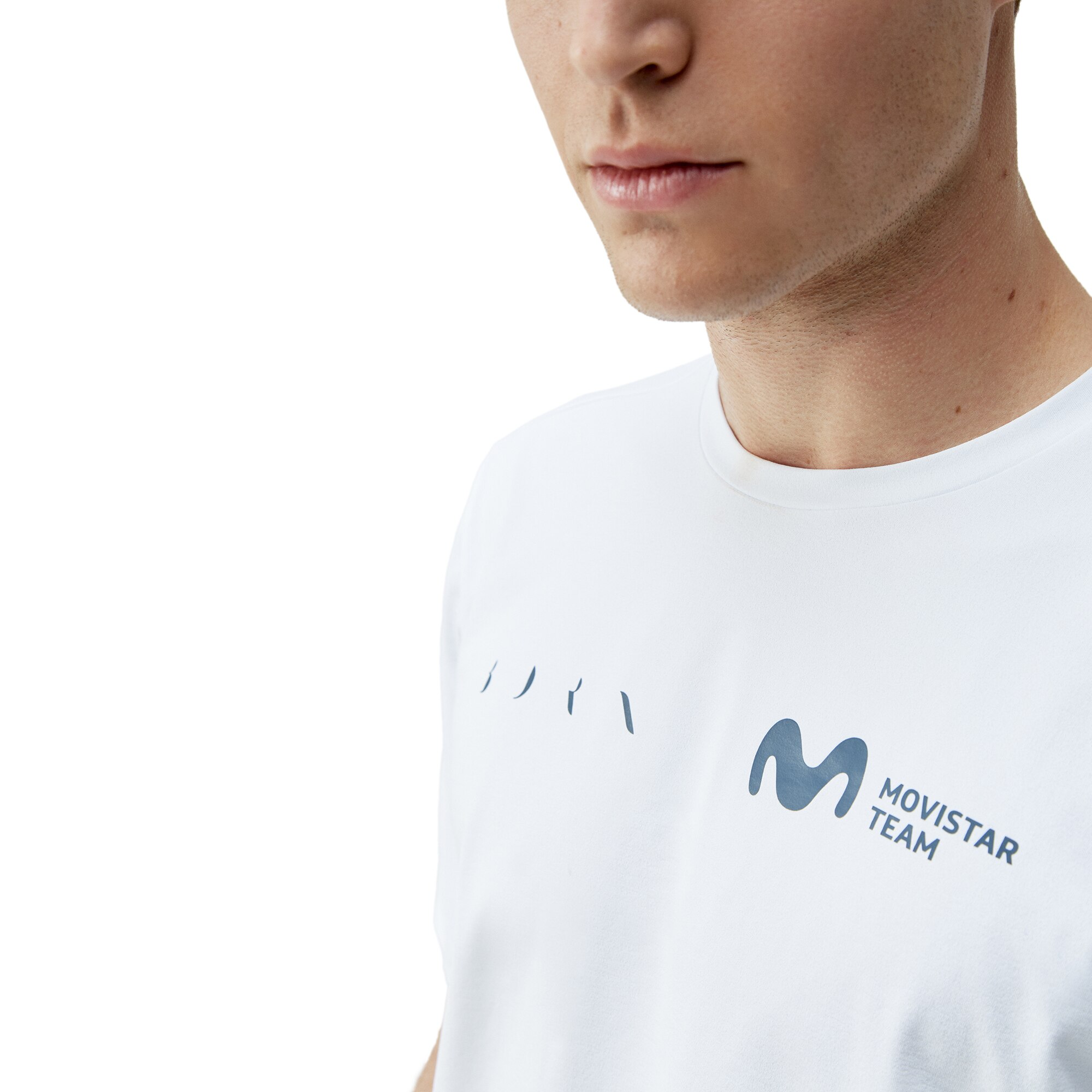 Camiseta de hombre Movistar Born Living Yoga - Blanco Blanco-3