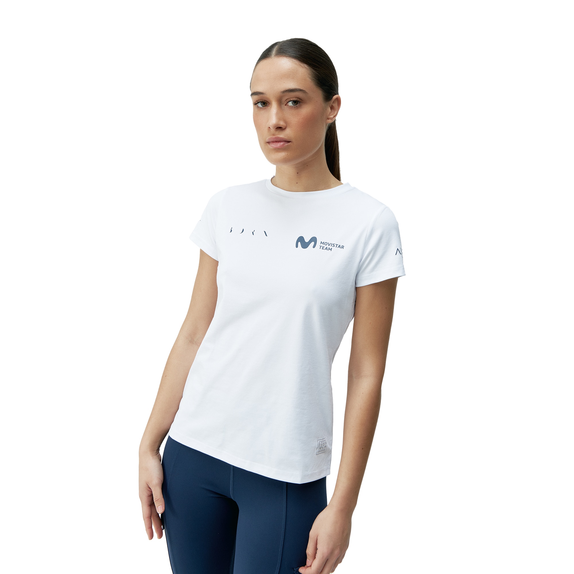 Born Camiseta de mujer Movistar Living Yoga Blanco