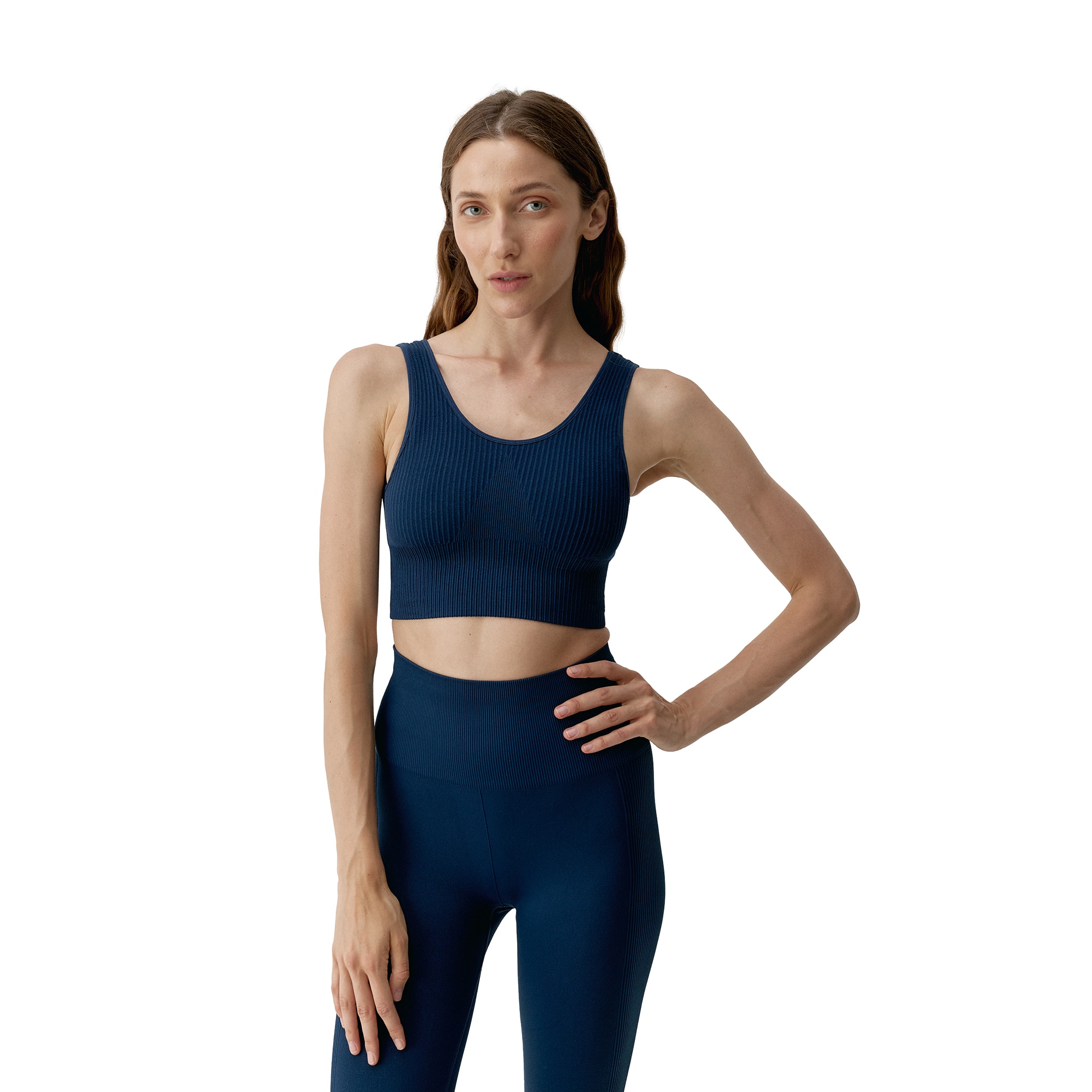 Top de Mujer Flow BORN - Azul marino Azul marino-1