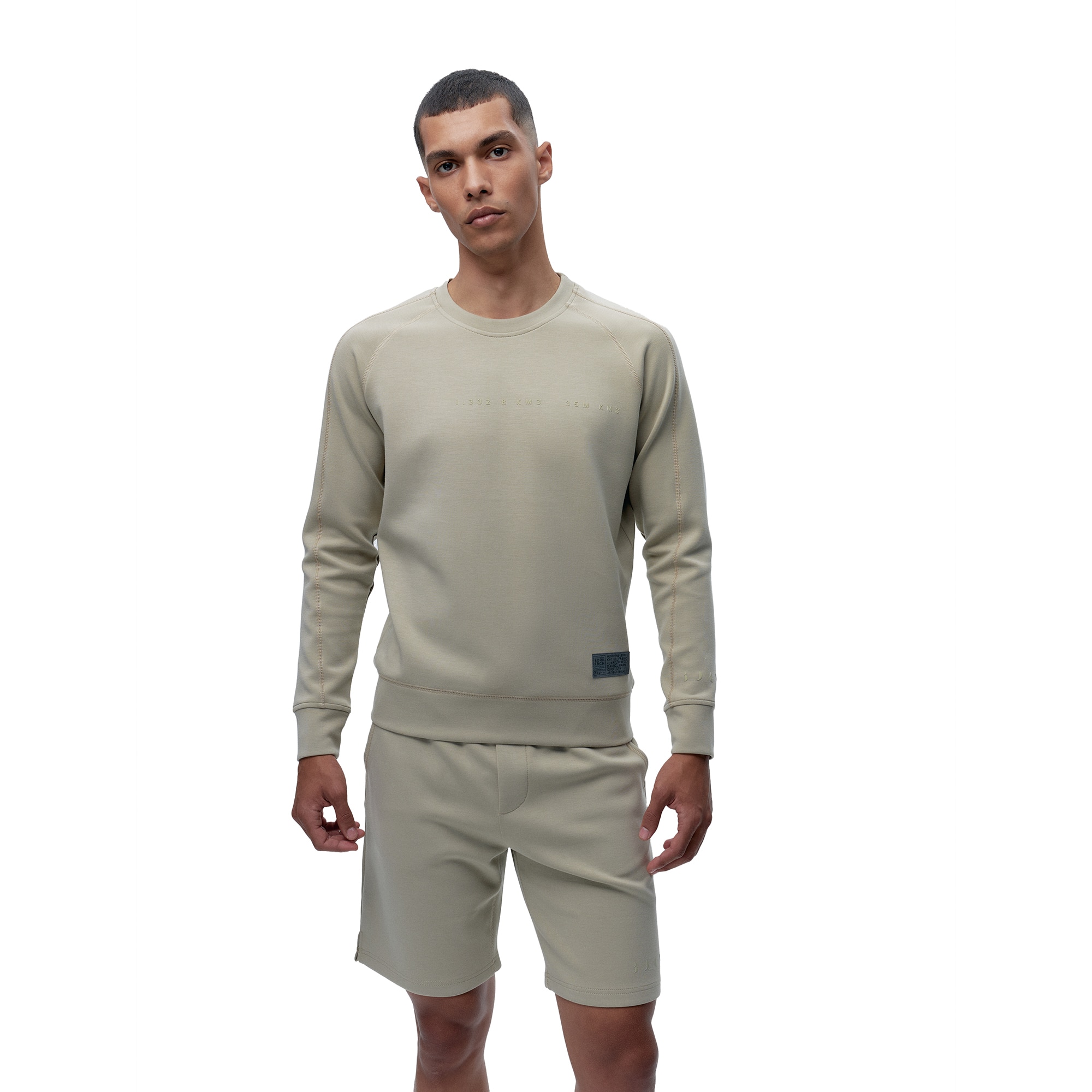 Born Sudadera de hombre Hughes Living Yoga Azul Océano