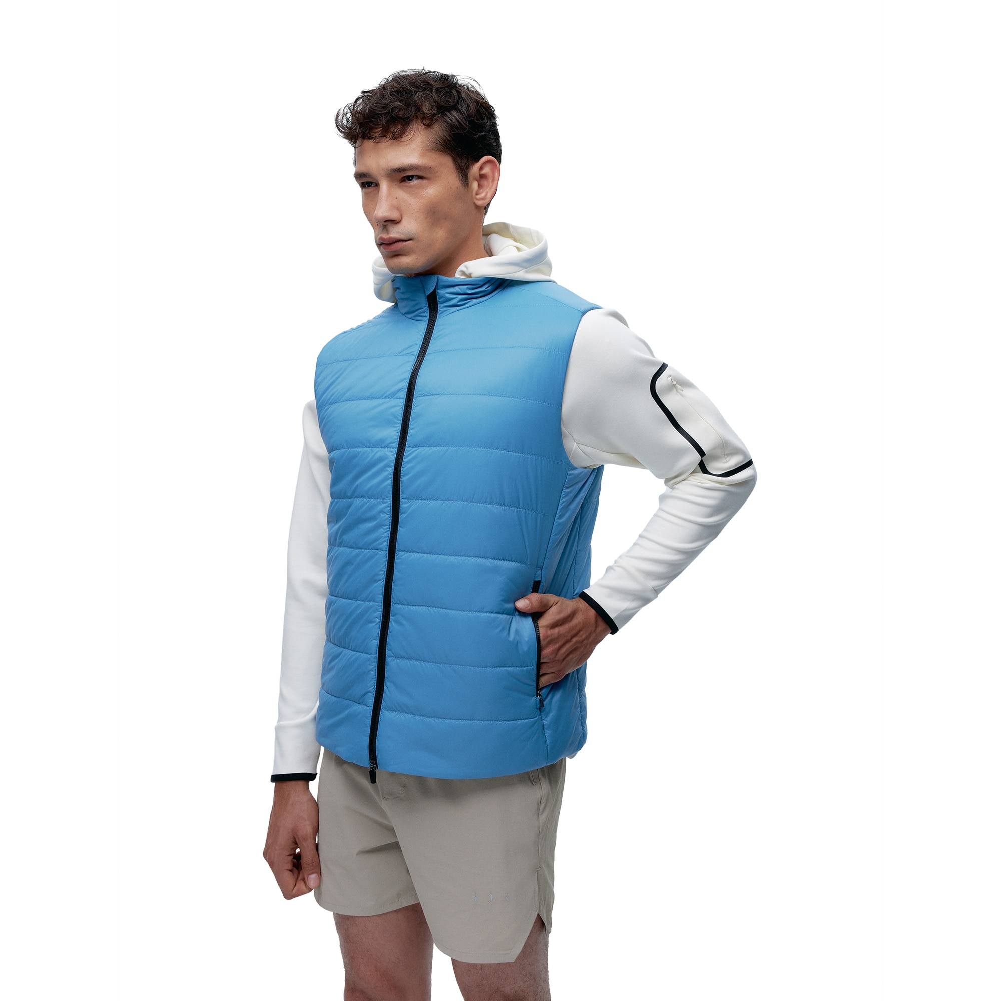 Born Chaleco de hombre Maine Living Yoga Azul