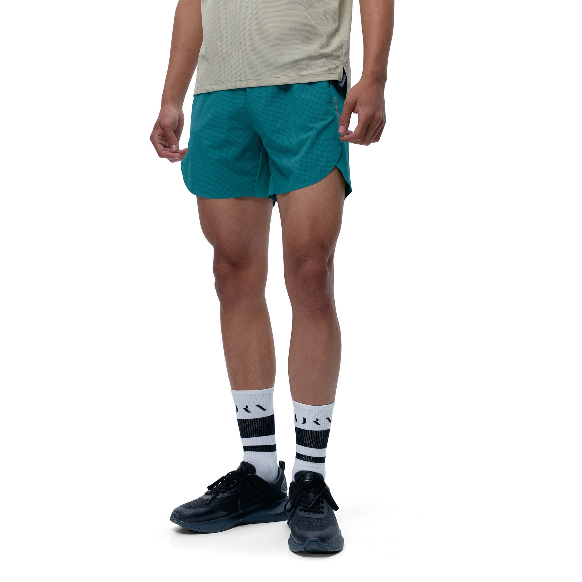 Born Pantalón corto de hombre Souss Living Yoga Verde azulado