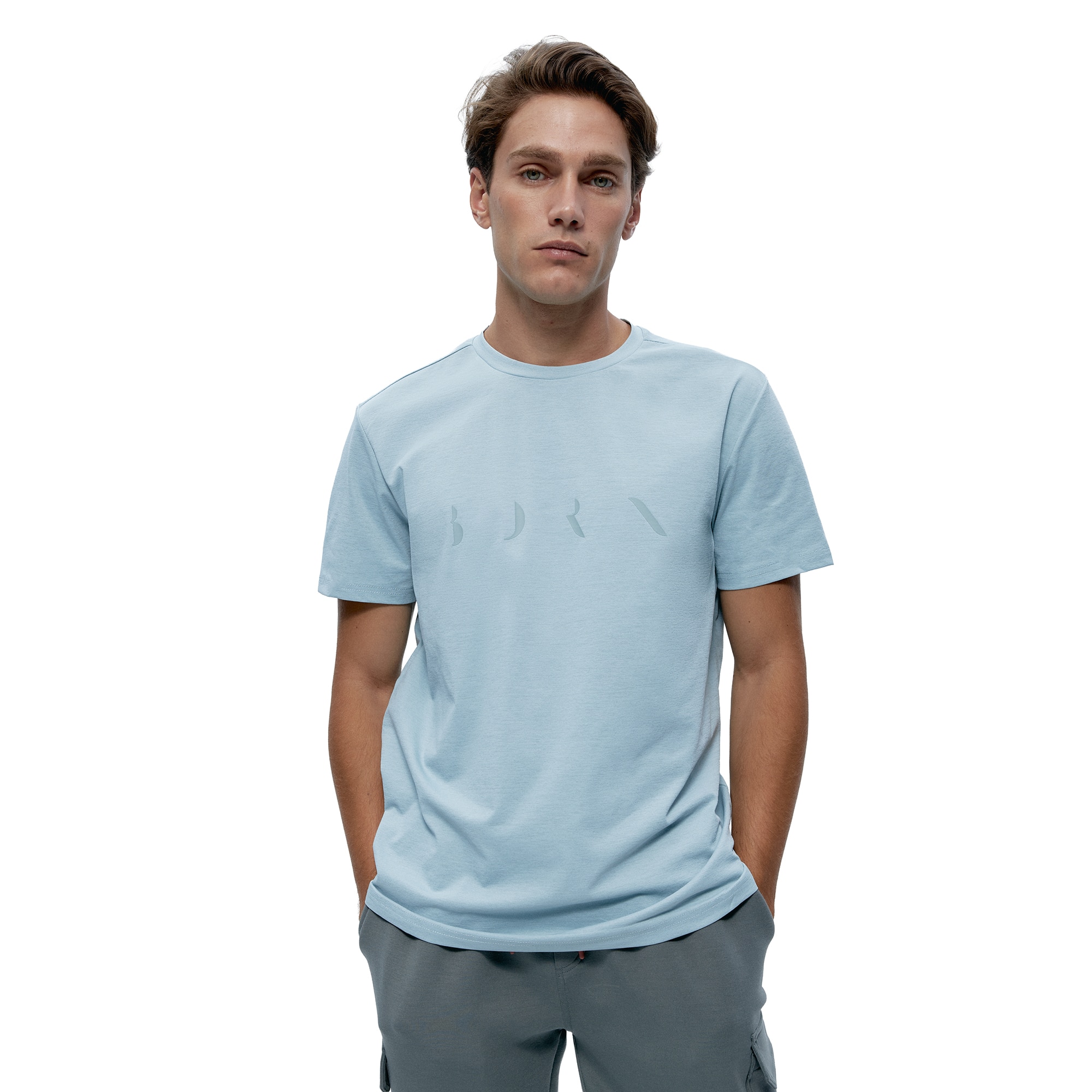 Imagen 0 de Camiseta de hombre Melville Born Living Yoga Azul celeste