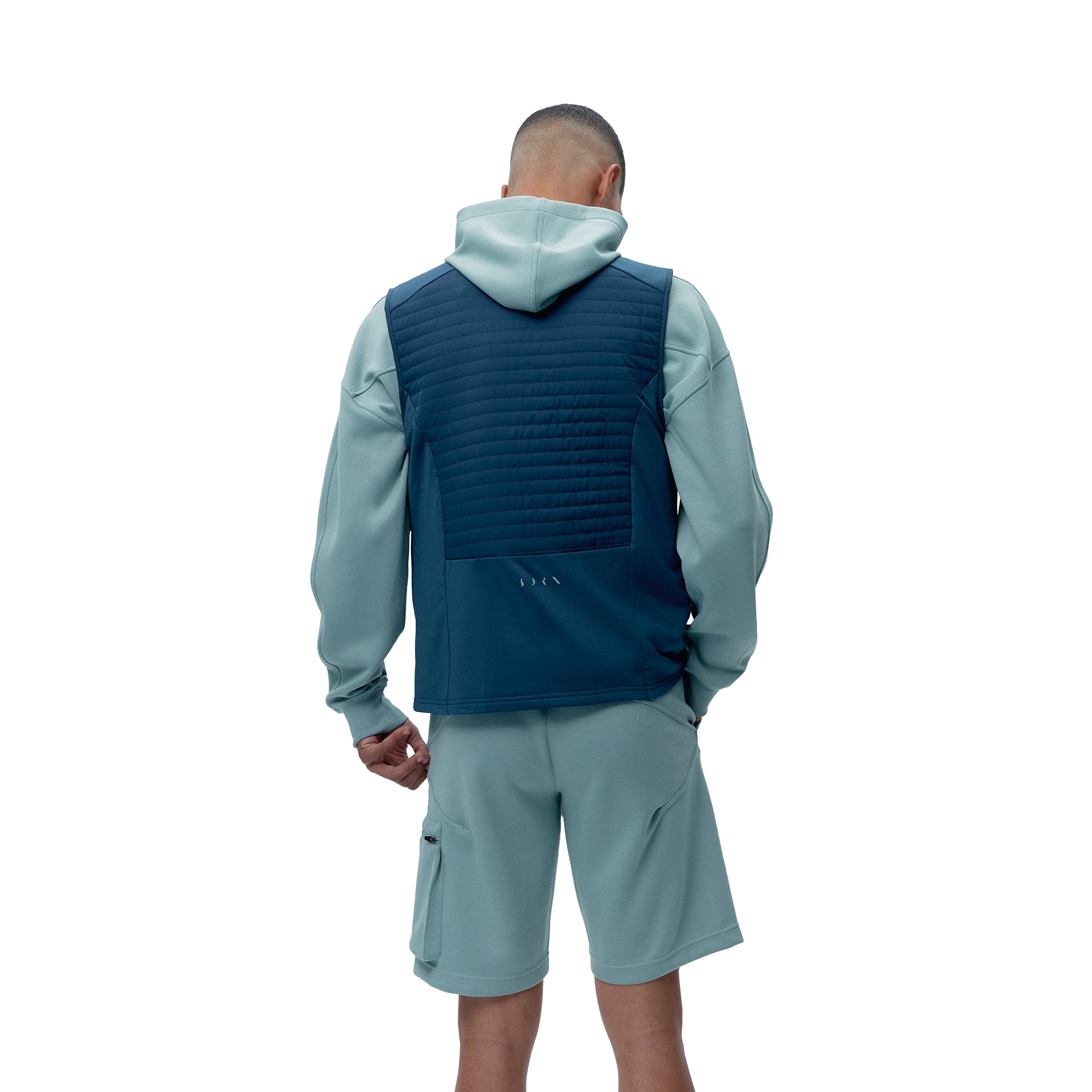Chaleco de hombre Collins Born Living Yoga - Azul Océano Azul Océano-2