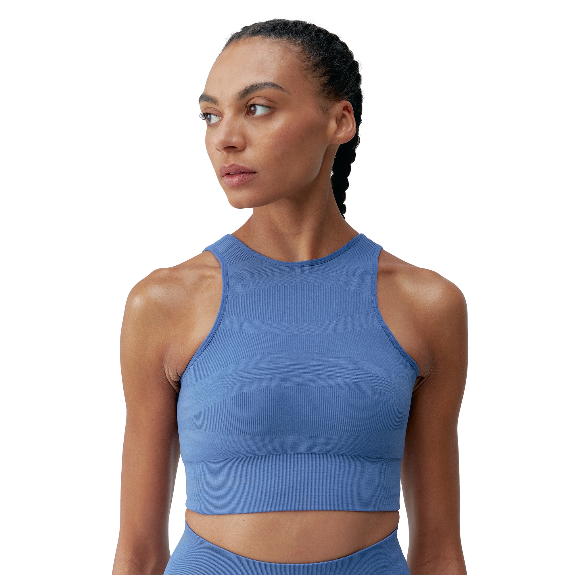 Born Top deportivo de mujer Alana Living Yoga Gris verdoso