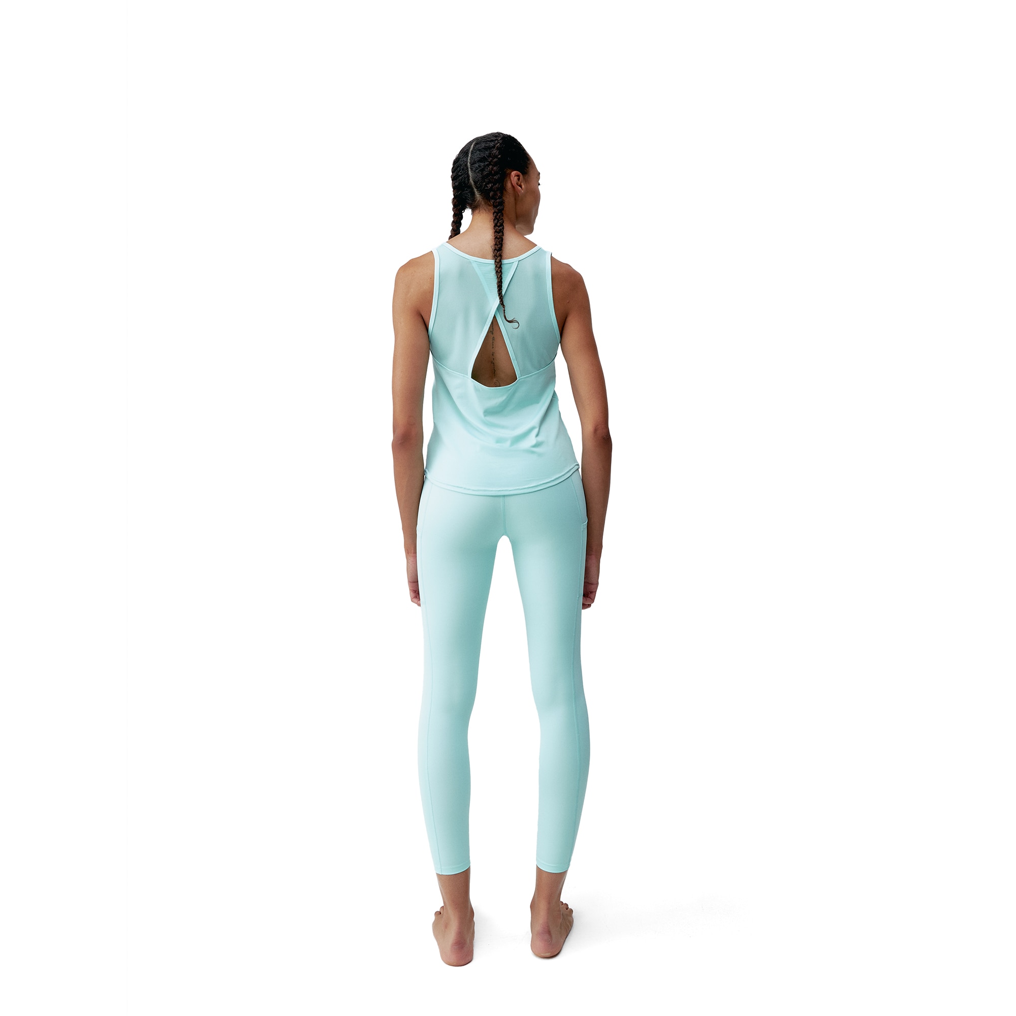 Camiseta de mujer Daila Born Living Yoga - Azul celeste Azul celeste-6