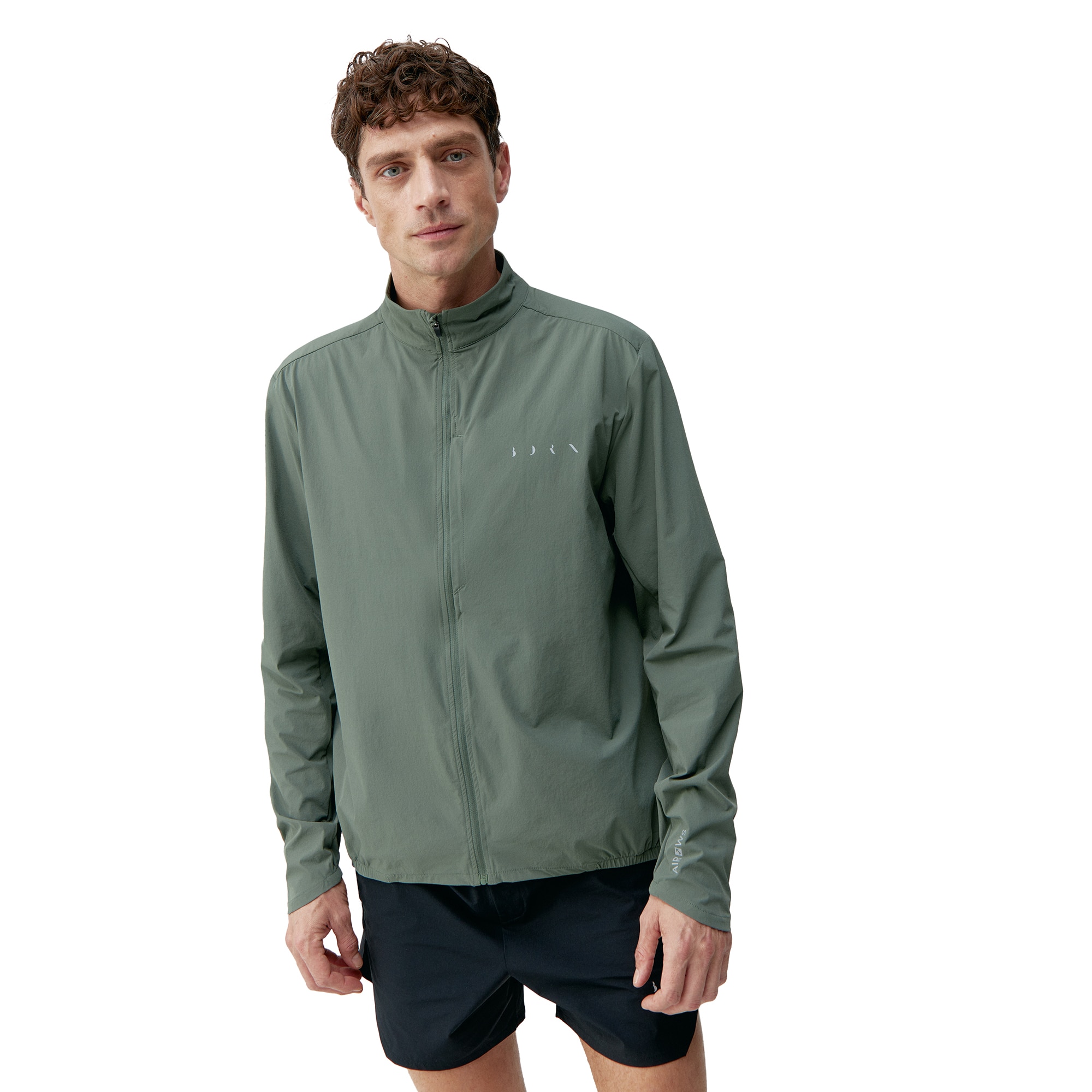 Chaqueta de hombre Nyasa Born Living Yoga - Verde militar Verde militar-1