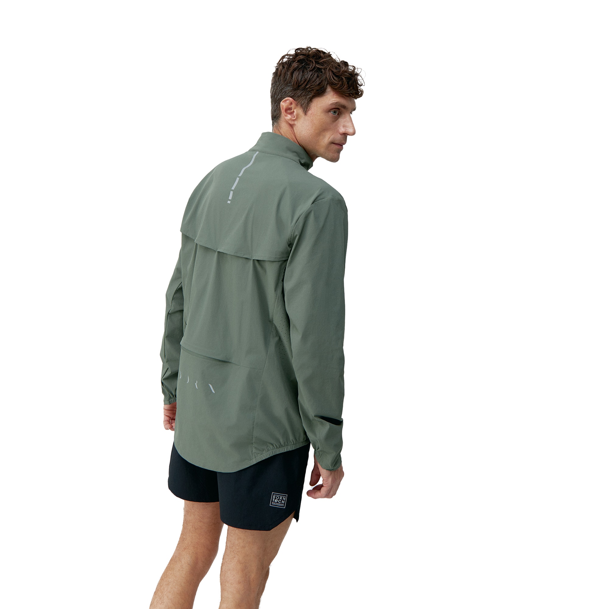 Chaqueta de hombre Nyasa Born Living Yoga - Verde militar Verde militar-2