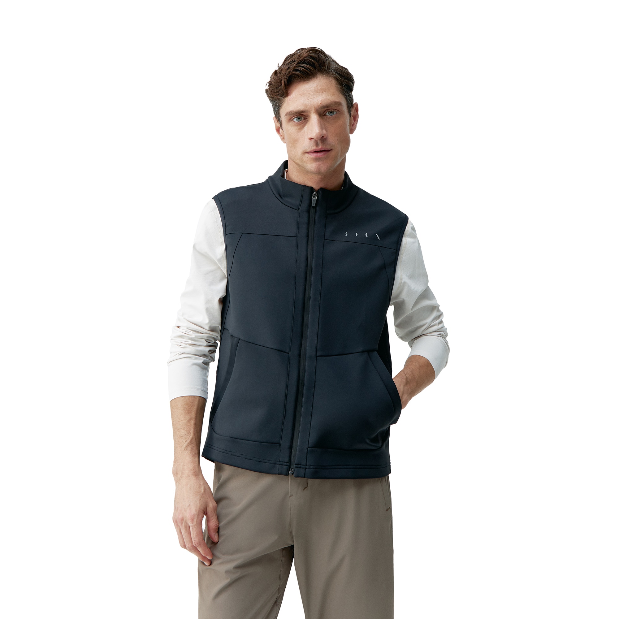 Chaleco de hombre Parker Born Living Yoga - Negro Negro-1