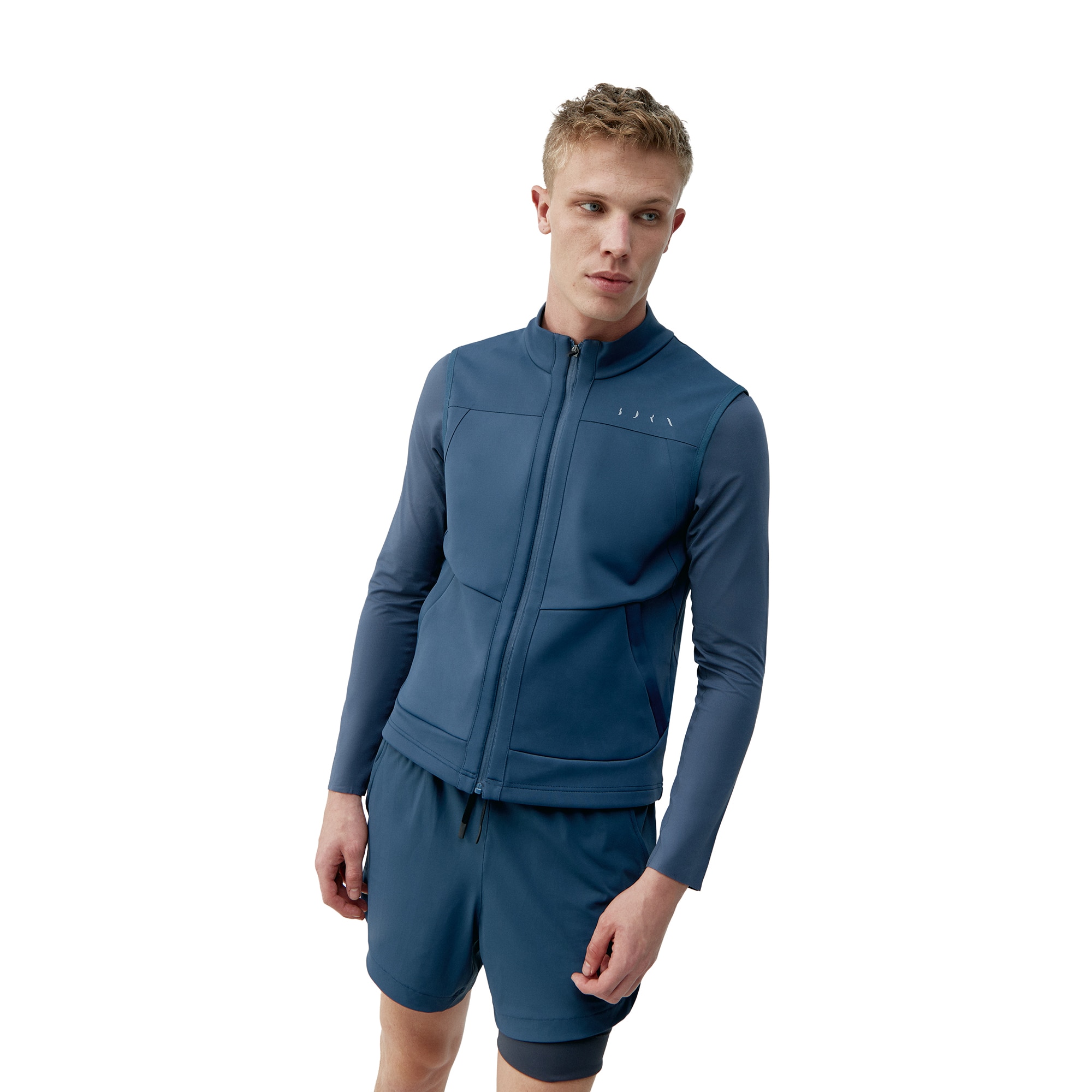 Chaleco de hombre Parker Born Living Yoga - Azul denim Azul denim-1