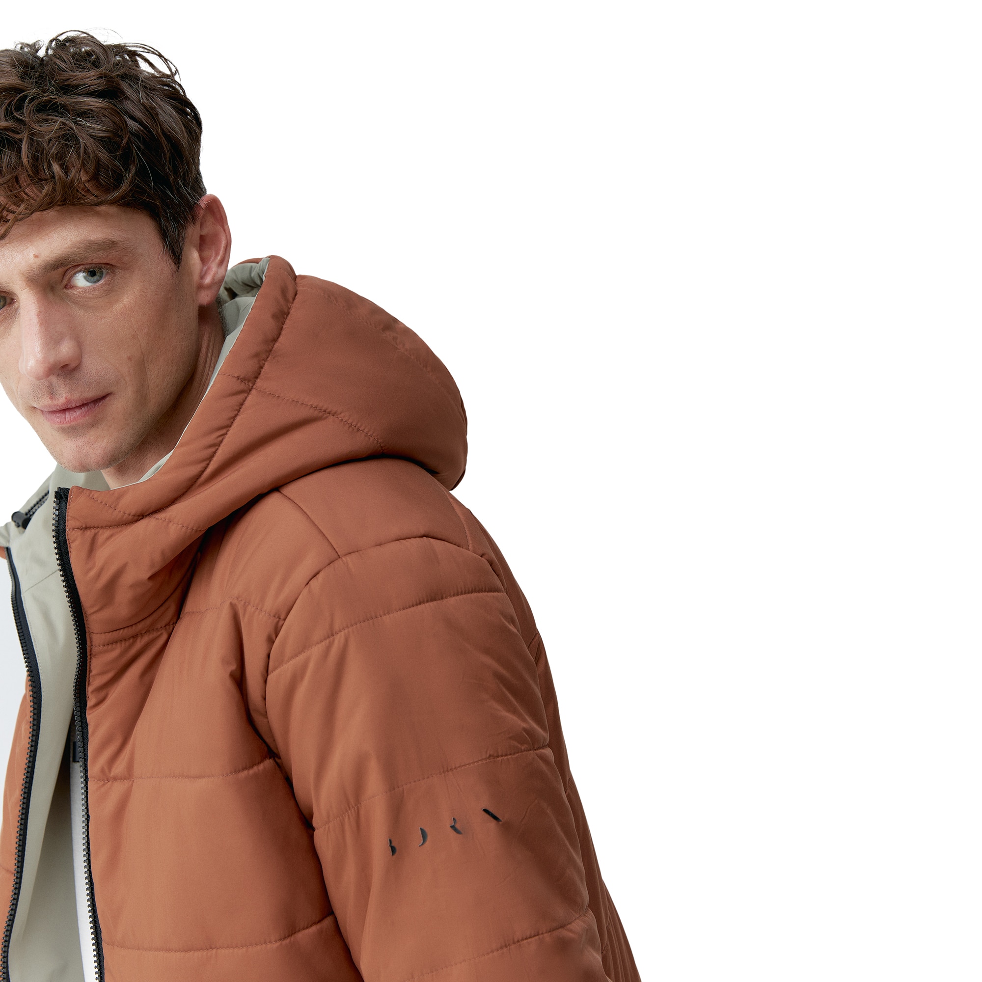 Imagen 3 de Chaqueta de hombre Volga Born Living Yoga - Marrón / Naranja Marrón / Naranja