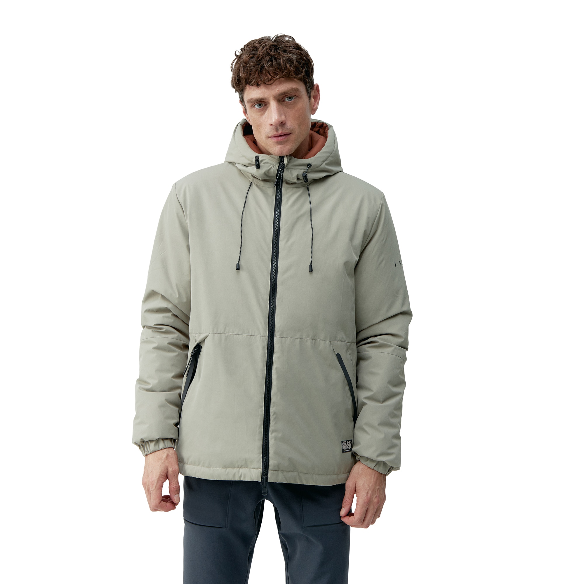 Imagen 4 de Chaqueta de hombre Volga Born Living Yoga - Marrón / Naranja Marrón / Naranja