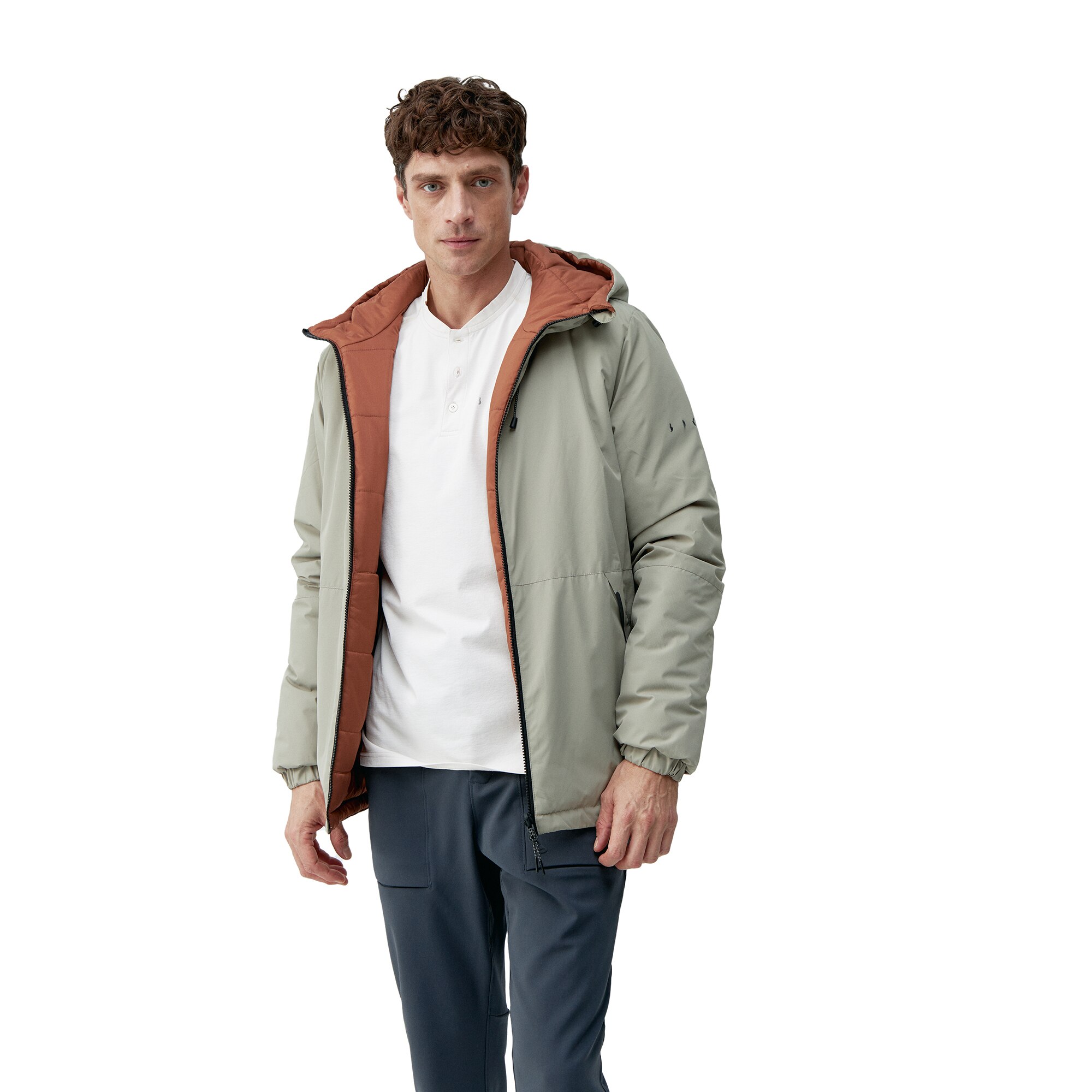 Imagen 5 de Chaqueta de hombre Volga Born Living Yoga - Marrón / Naranja Marrón / Naranja