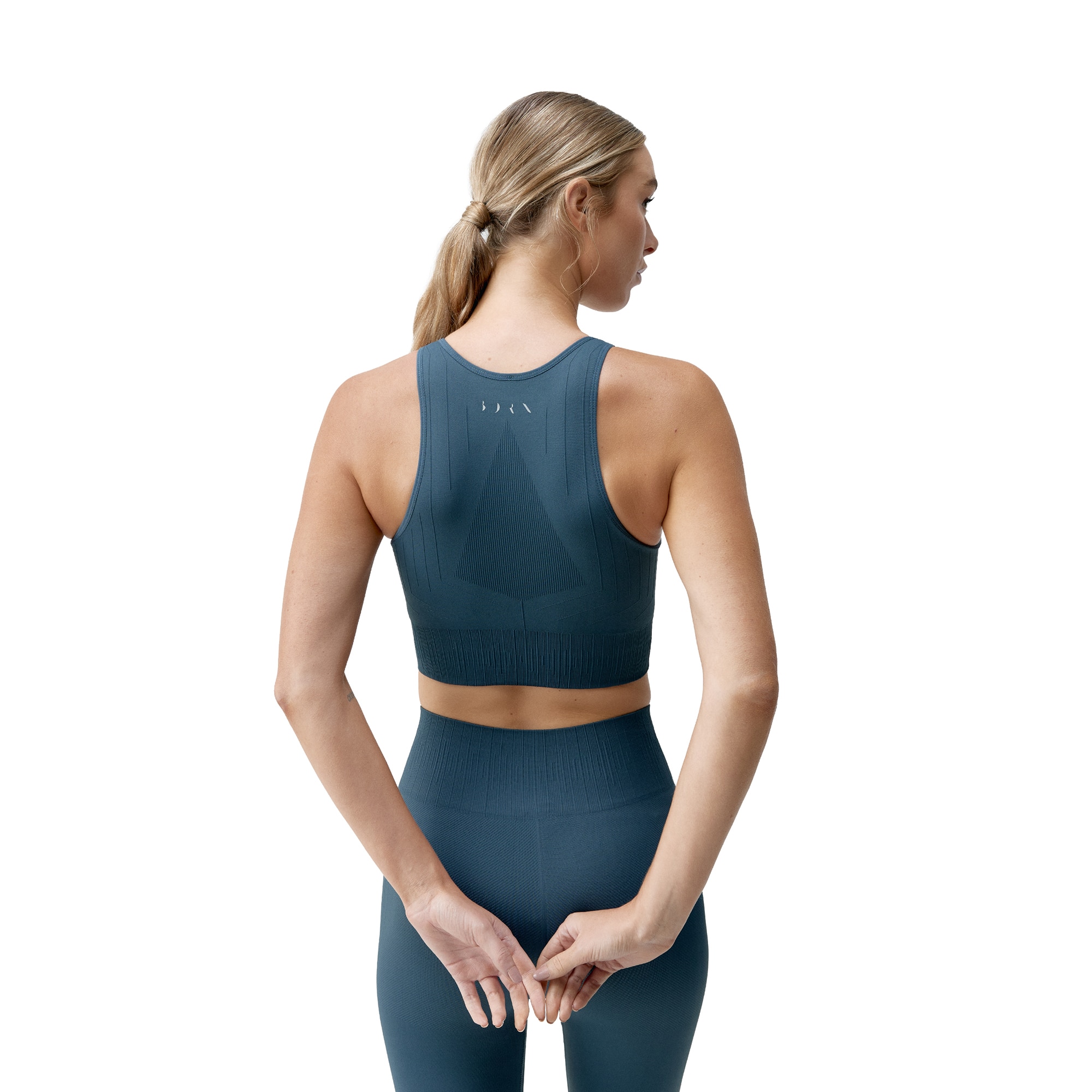 Top deportivo de mujer Nawal Born Living Yoga - Azul grisáceo Azul grisáceo-2