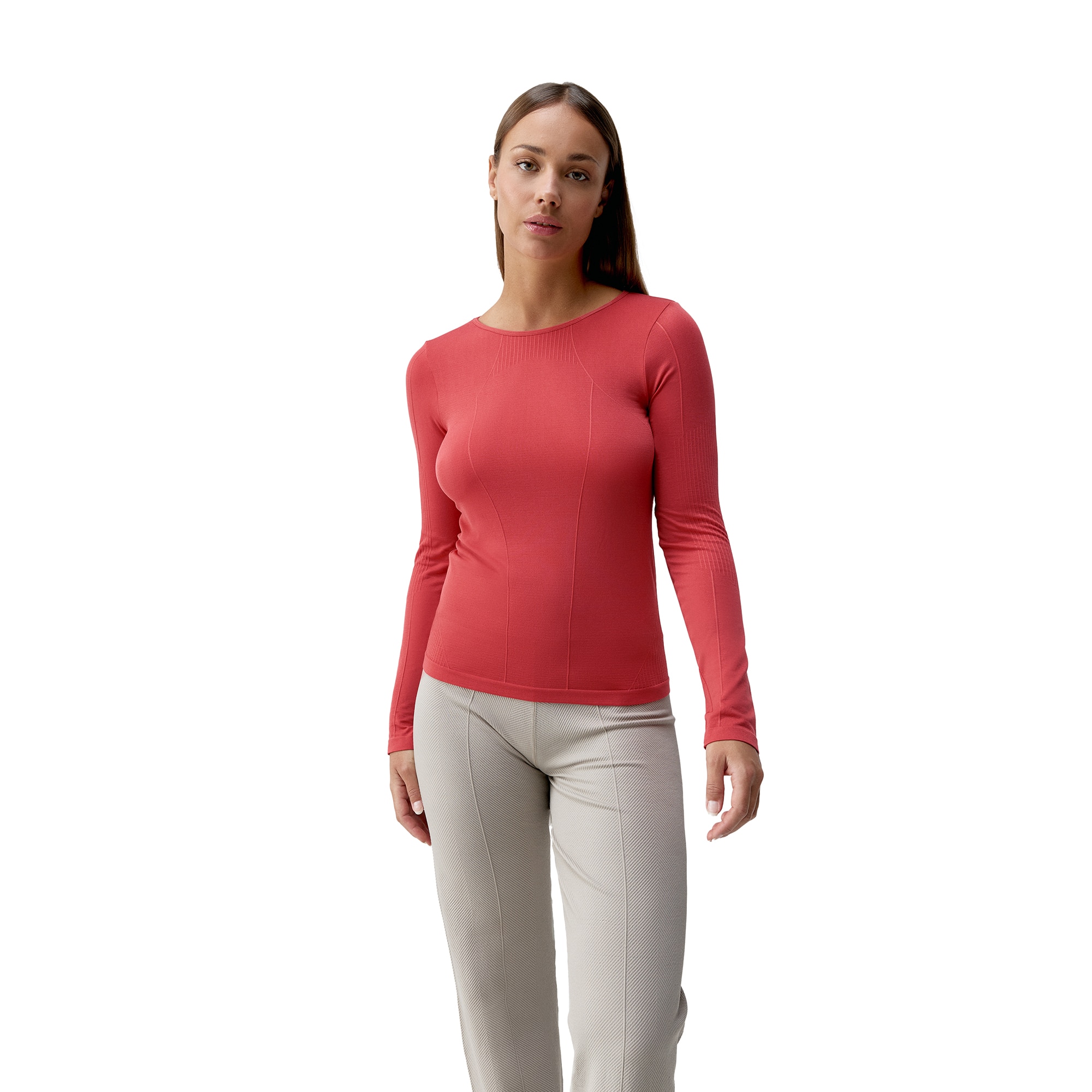 Born Camiseta de mujer Balasana Living Yoga Coral