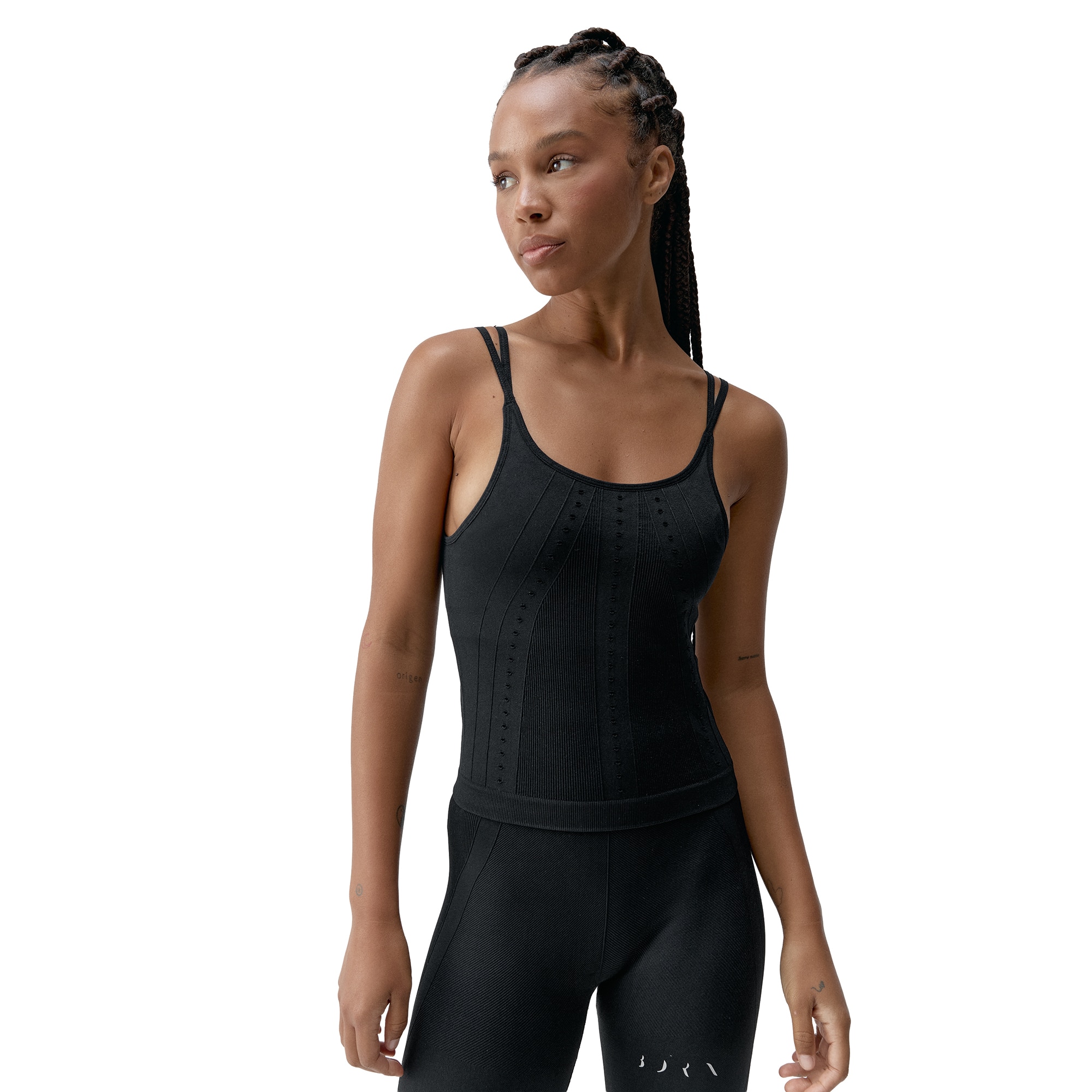 Born Top deportivo de mujer Shantala Living Yoga Negro