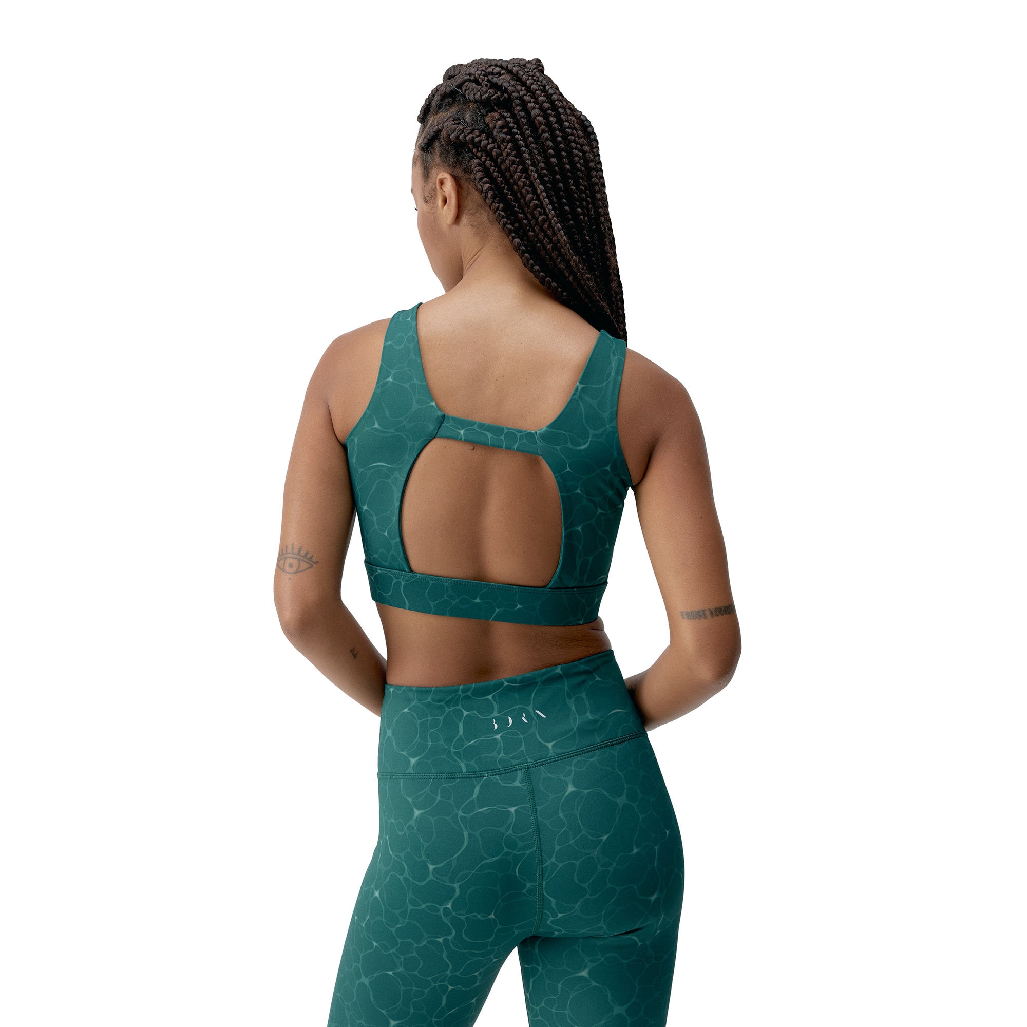 Imagen 2 de Top deportivo de mujer Organic Born Living Yoga - Verde Agua Verde Agua