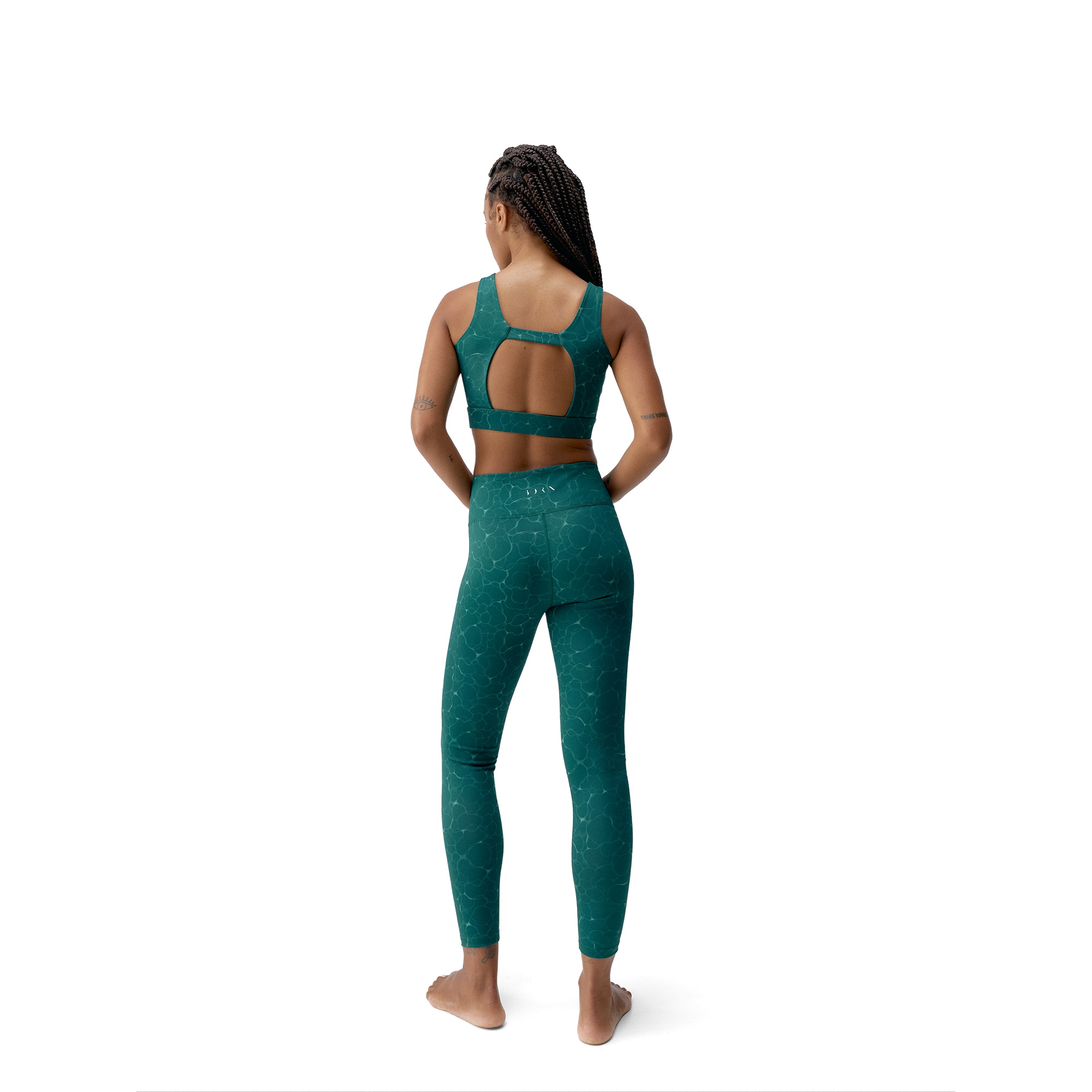 Imagen 4 de Top deportivo de mujer Organic Born Living Yoga - Verde Agua Verde Agua