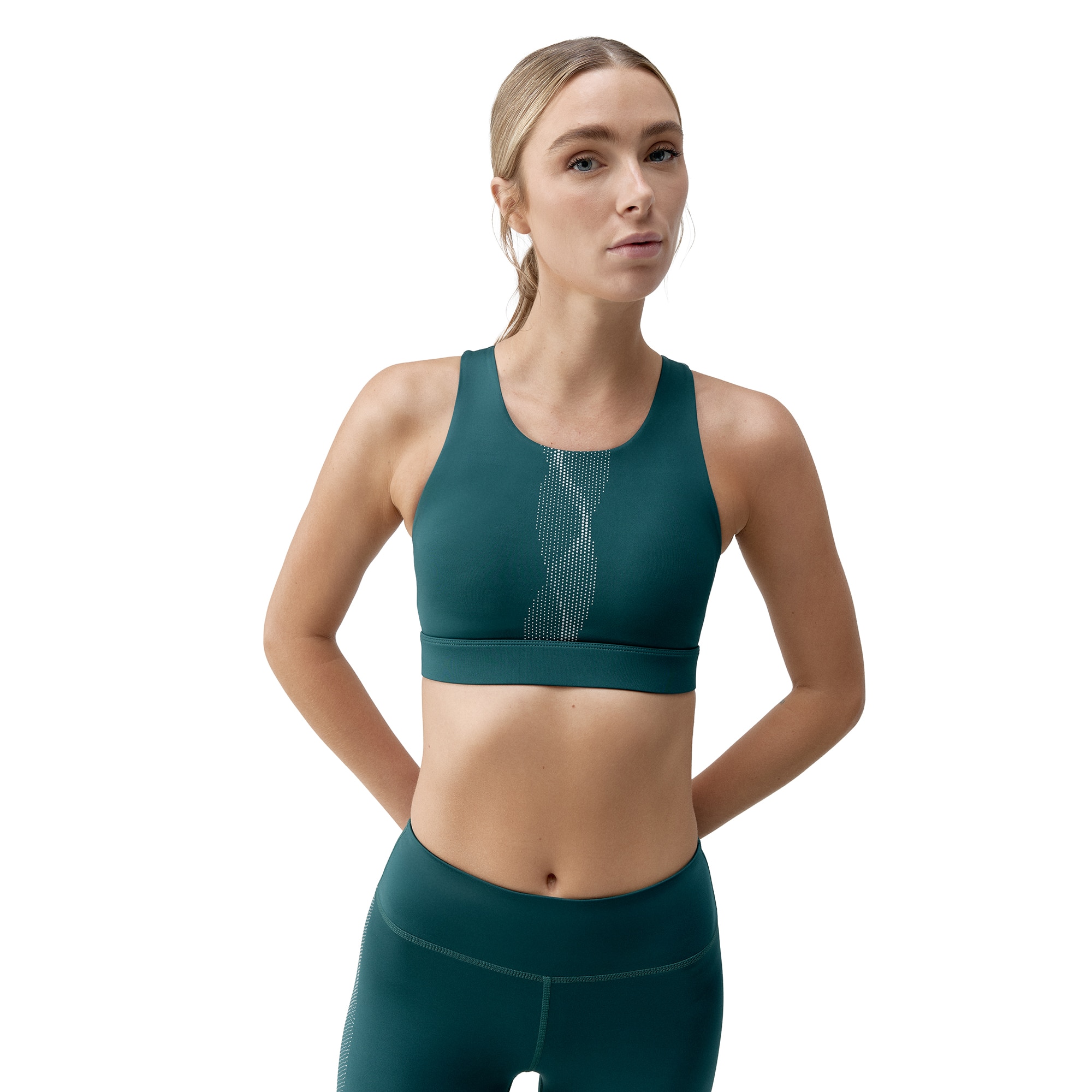 Born Top deportivo de mujer Kishi Living Yoga Verde Agua