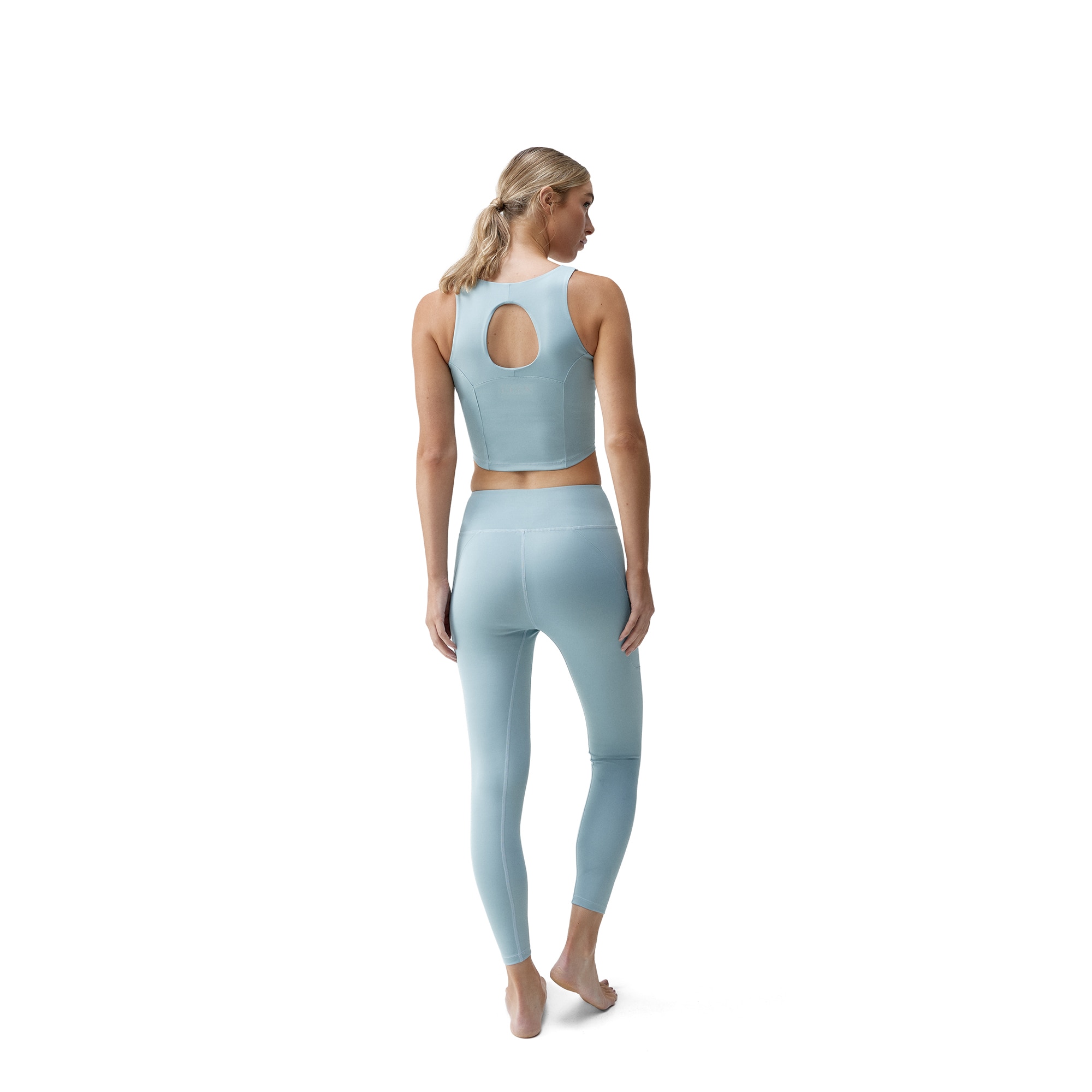 Imagen 5 de Top deportivo de mujer Godo Born Living Yoga - Azul celeste Azul celeste
