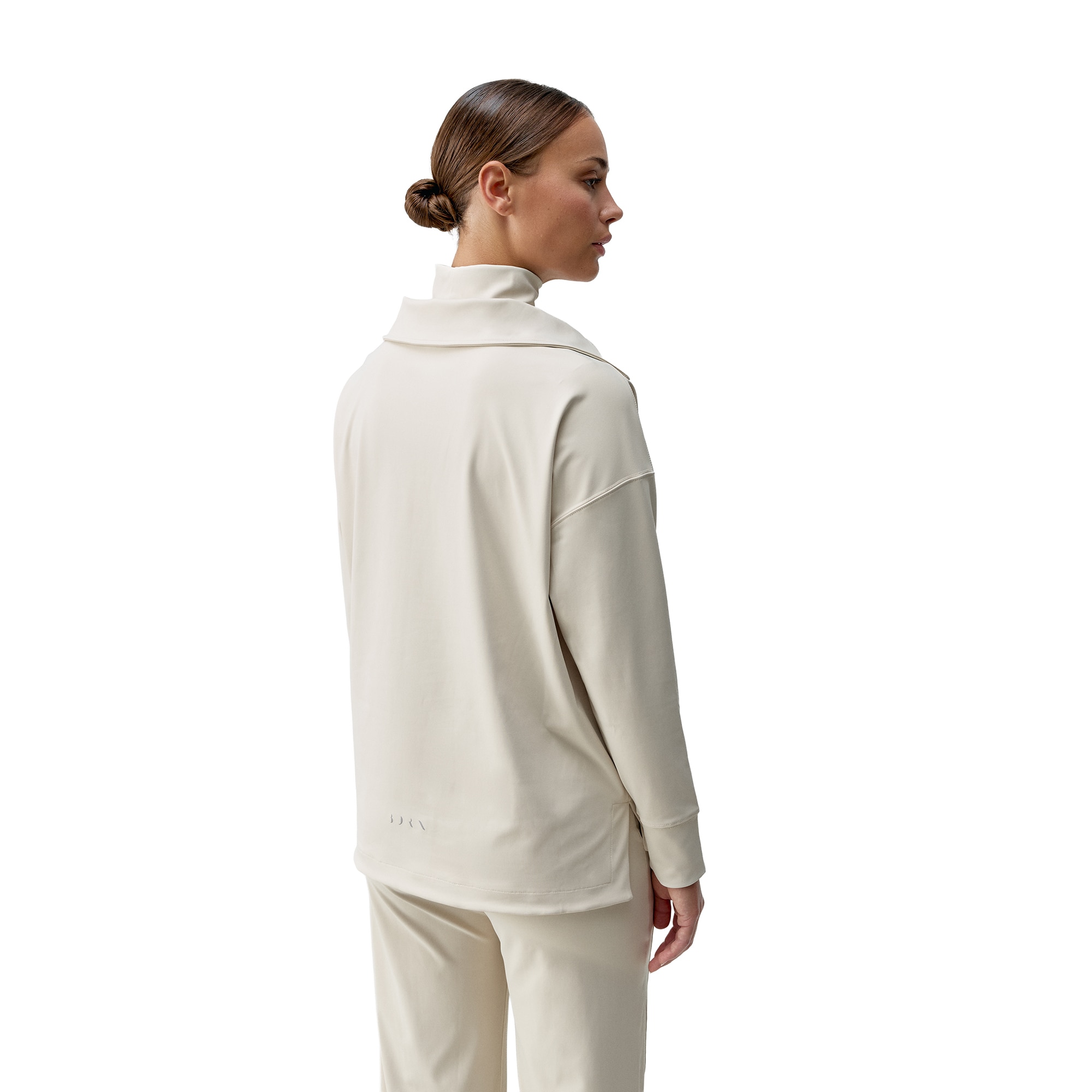 Sudadera de mujer Lua Polo Born Living Yoga - Crema Crema-2