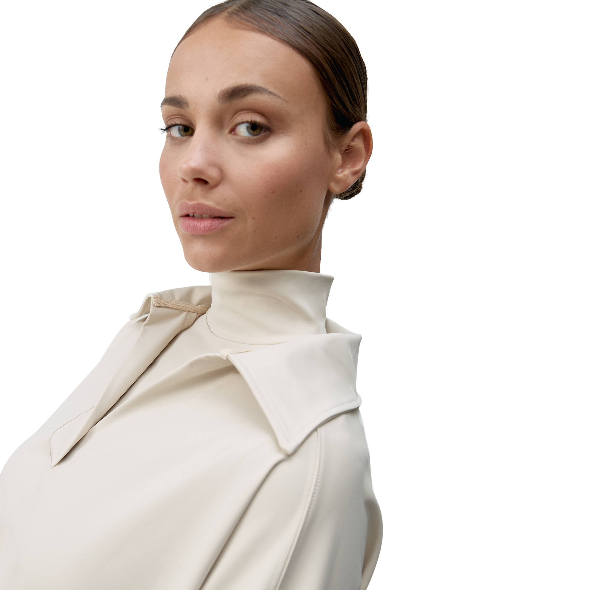 Sudadera de mujer Lua Polo Born Living Yoga - Crema Crema-3