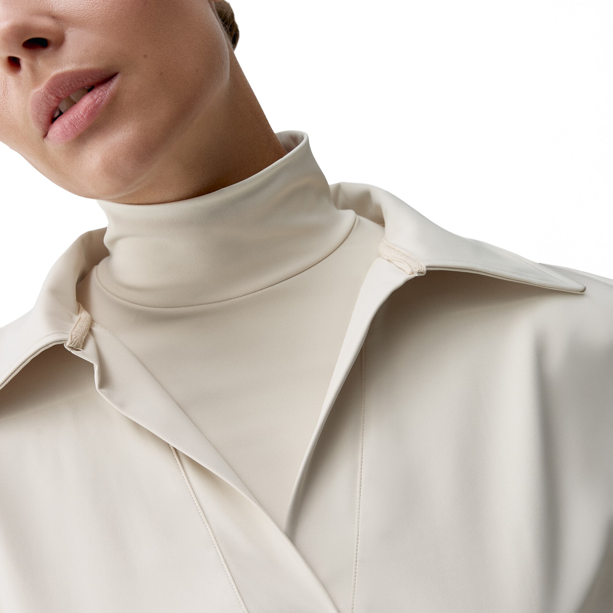 Sudadera de mujer Lua Polo Born Living Yoga - Crema Crema-4