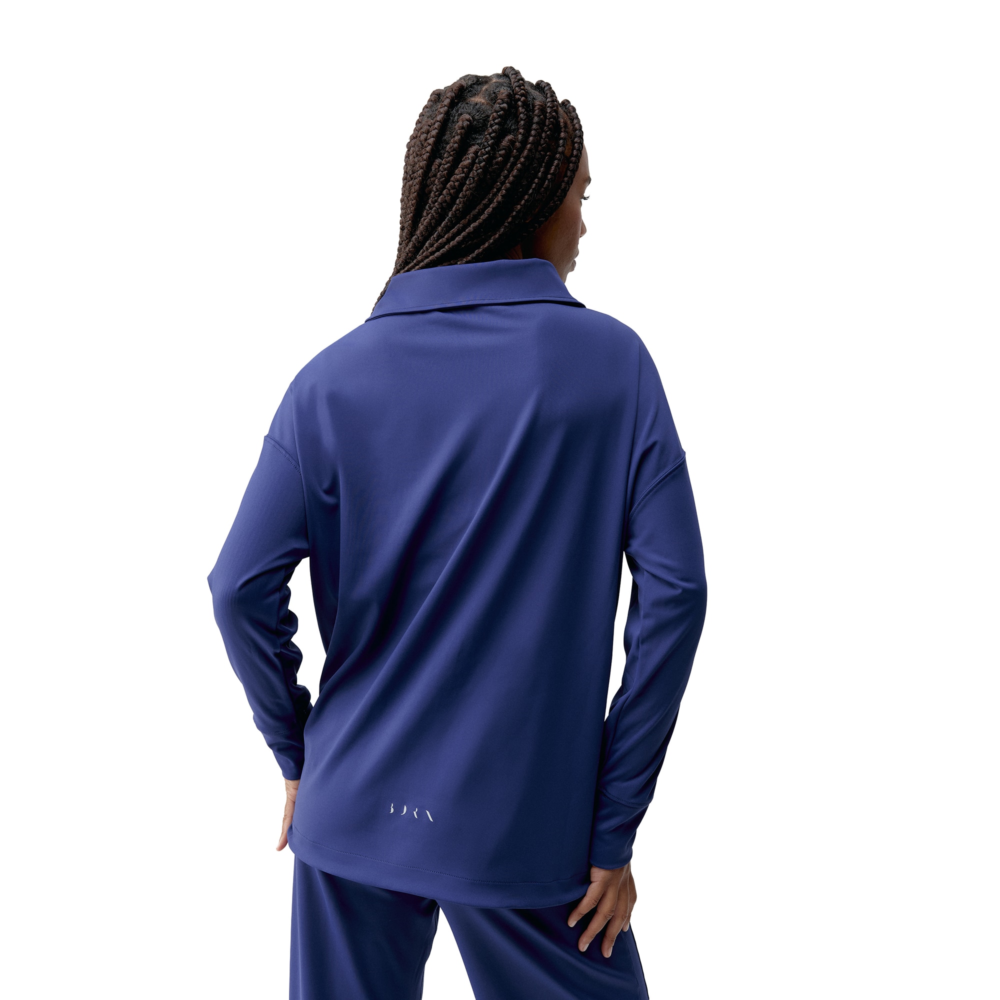 Sudadera de mujer Lua Polo Born Living Yoga - Azul antracita Azul antracita-2