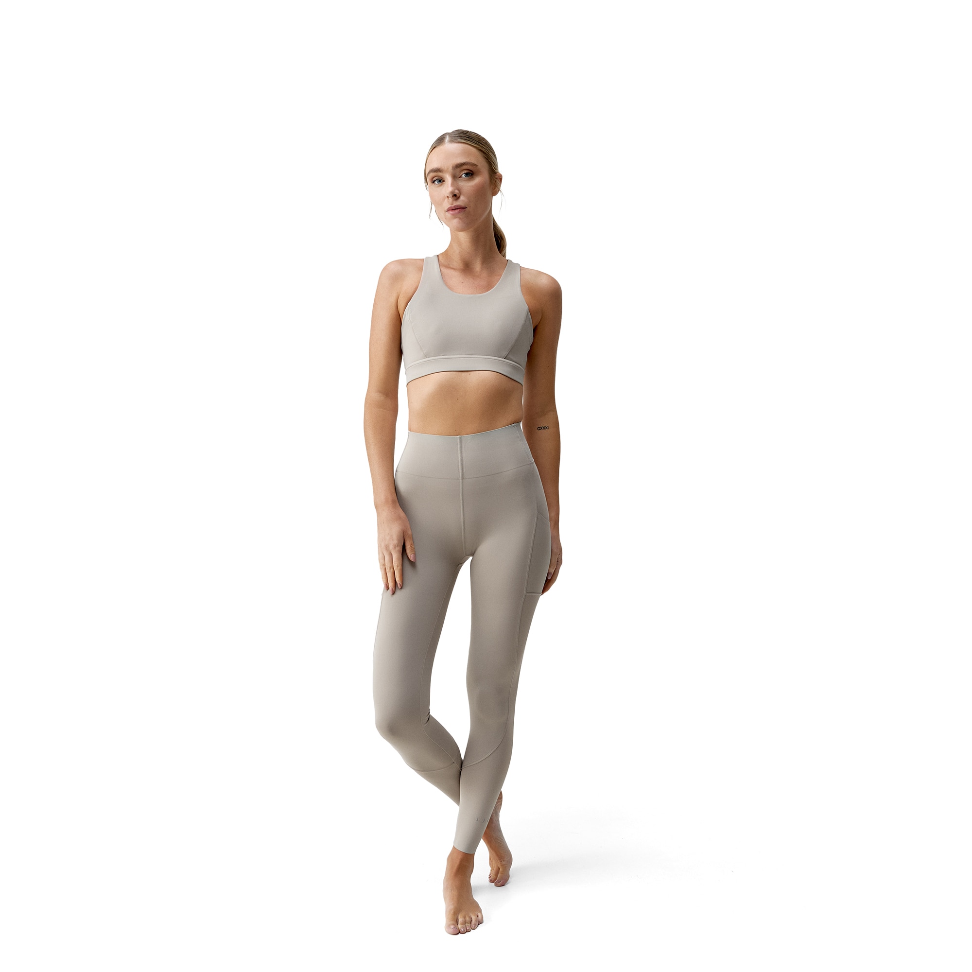 Imagen 4 de Top deportivo de mujer Denise Born Living Yoga - Natural Natural