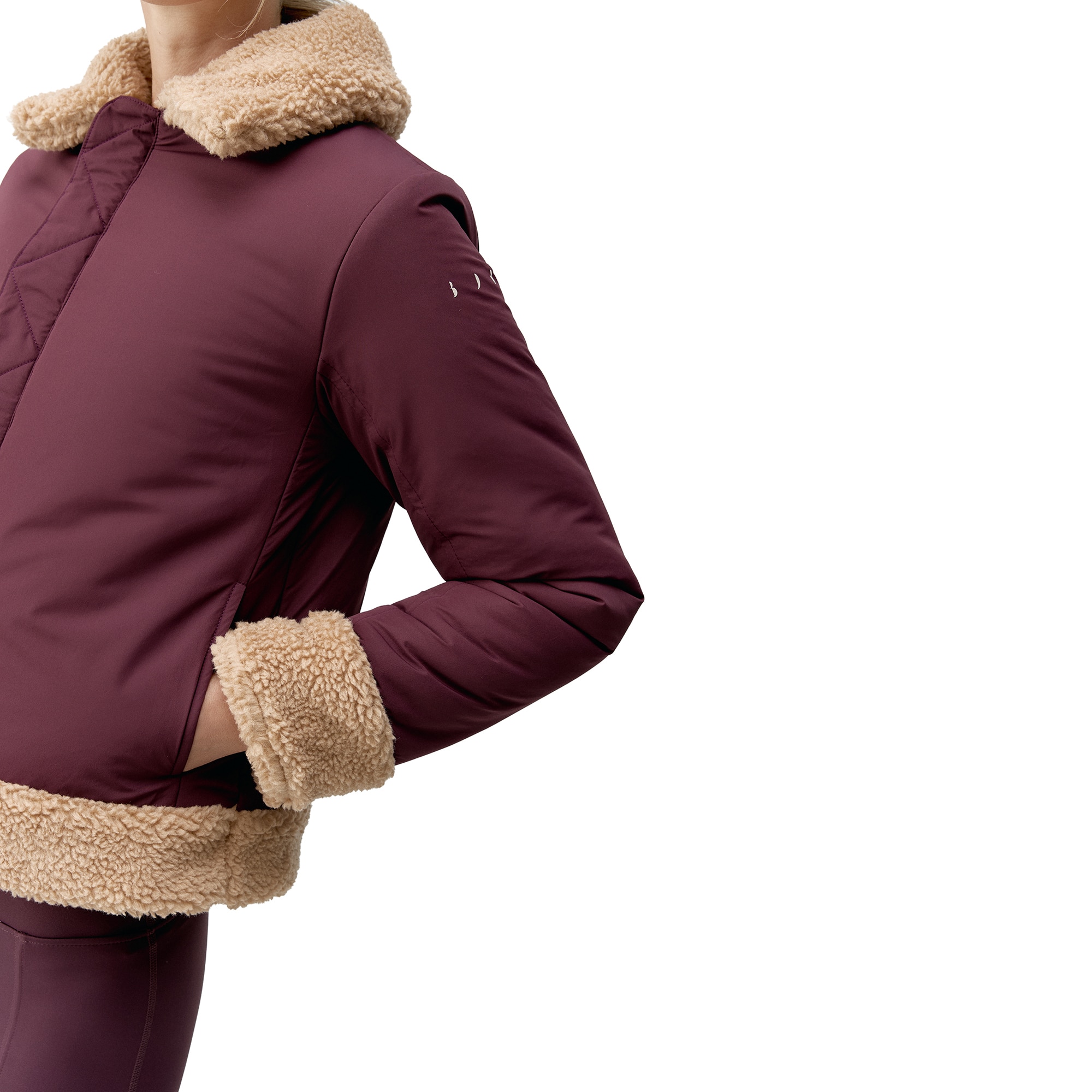 Chaqueta de mujer Umiko Born Born Living Yoga - Vino Vino-5