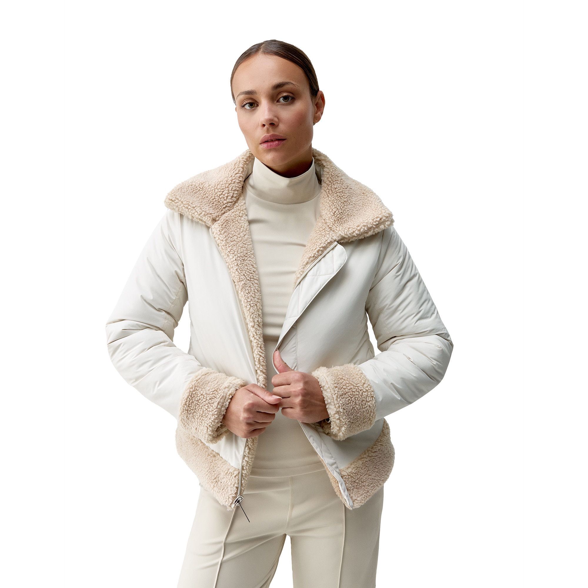 Imagen 3 de Chaqueta de mujer Umiko Born Born Living Yoga - Crema Crema
