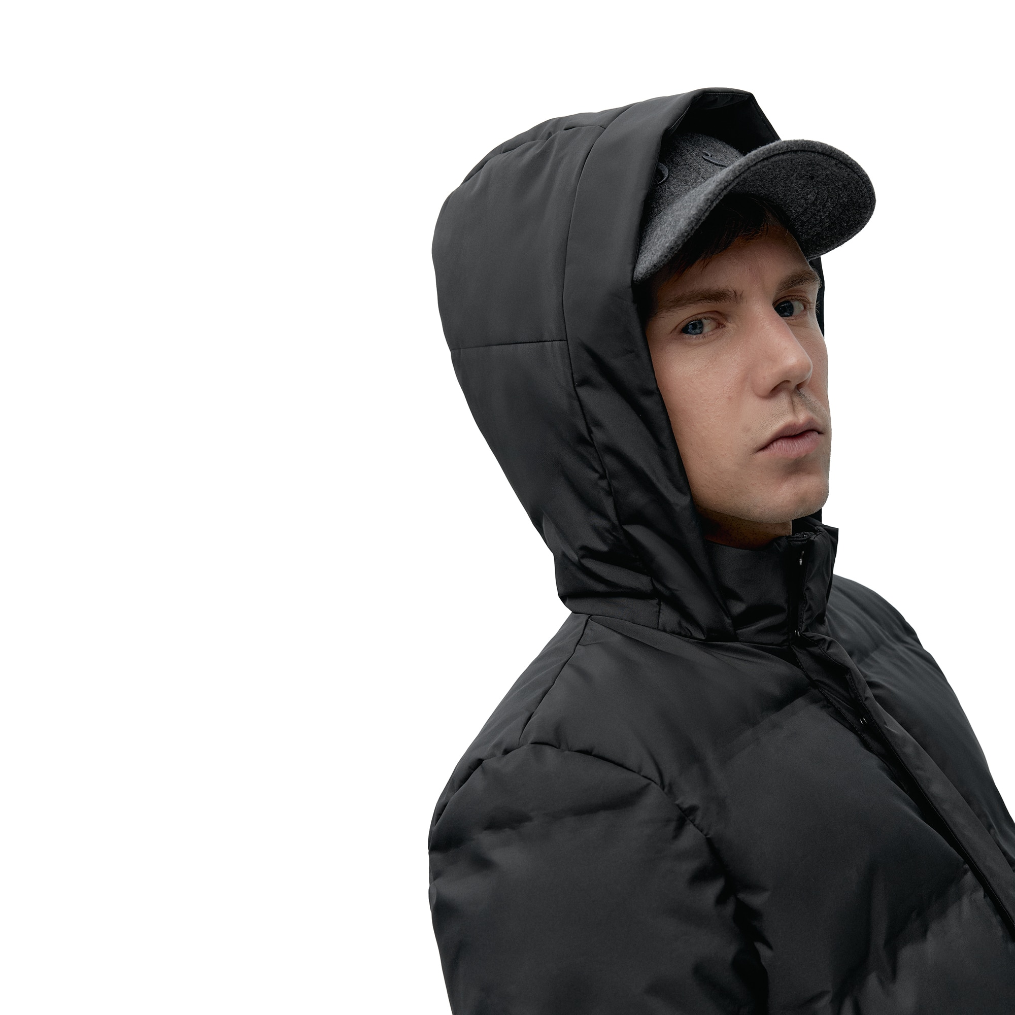 Abrigo de hombre Saiko Born Living Yoga - Negro Negro-3