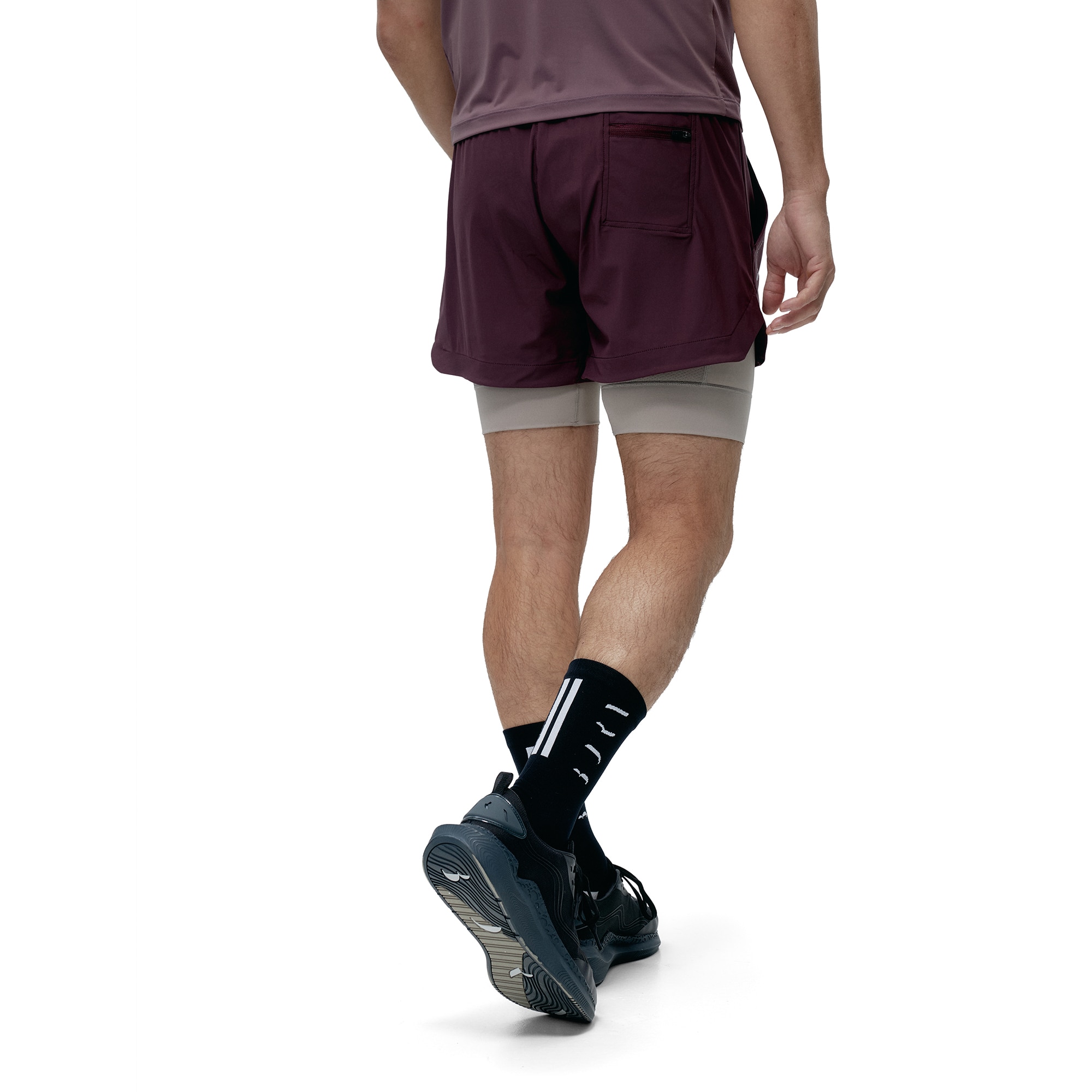 Pantalón corto de hombre Mashu Born Living Yoga - Burdeos Burdeos-2