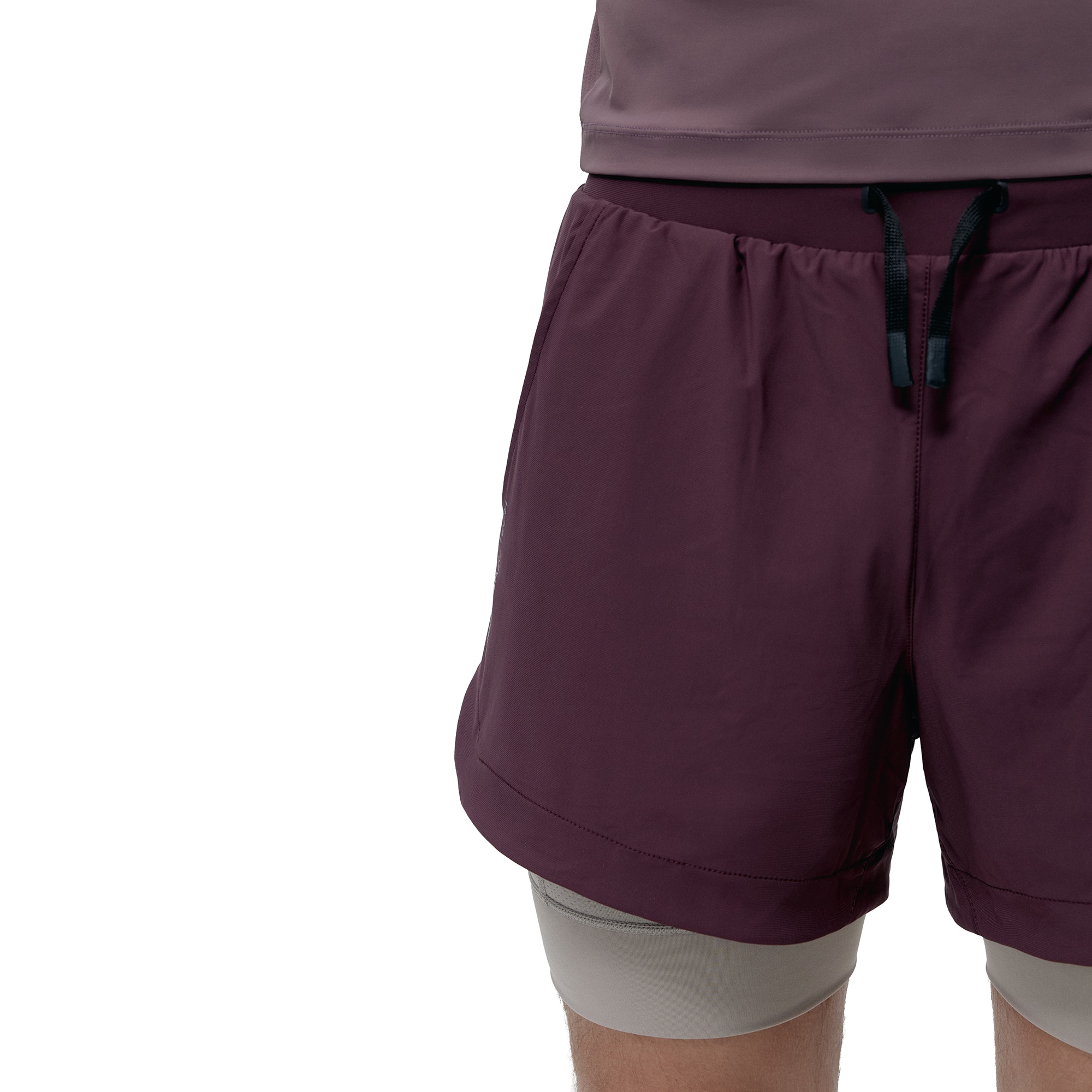 Pantalón corto de hombre Mashu Born Living Yoga - Burdeos Burdeos-3