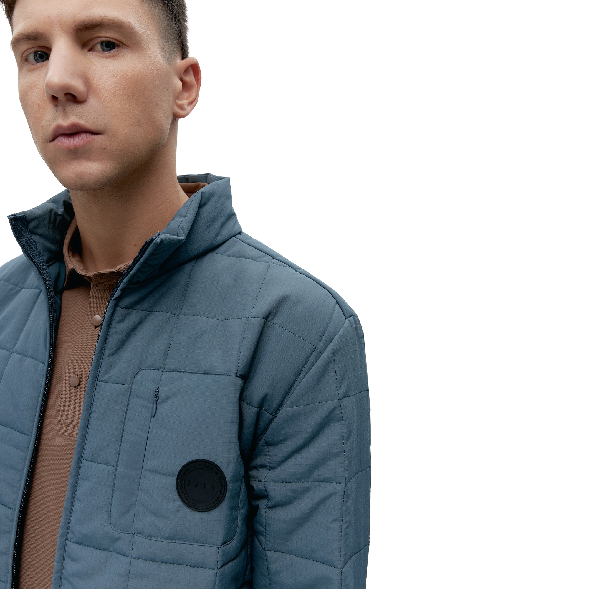 Chaqueta de hombre Garona Born Living Yoga - Azul grisáceo Azul grisáceo-3