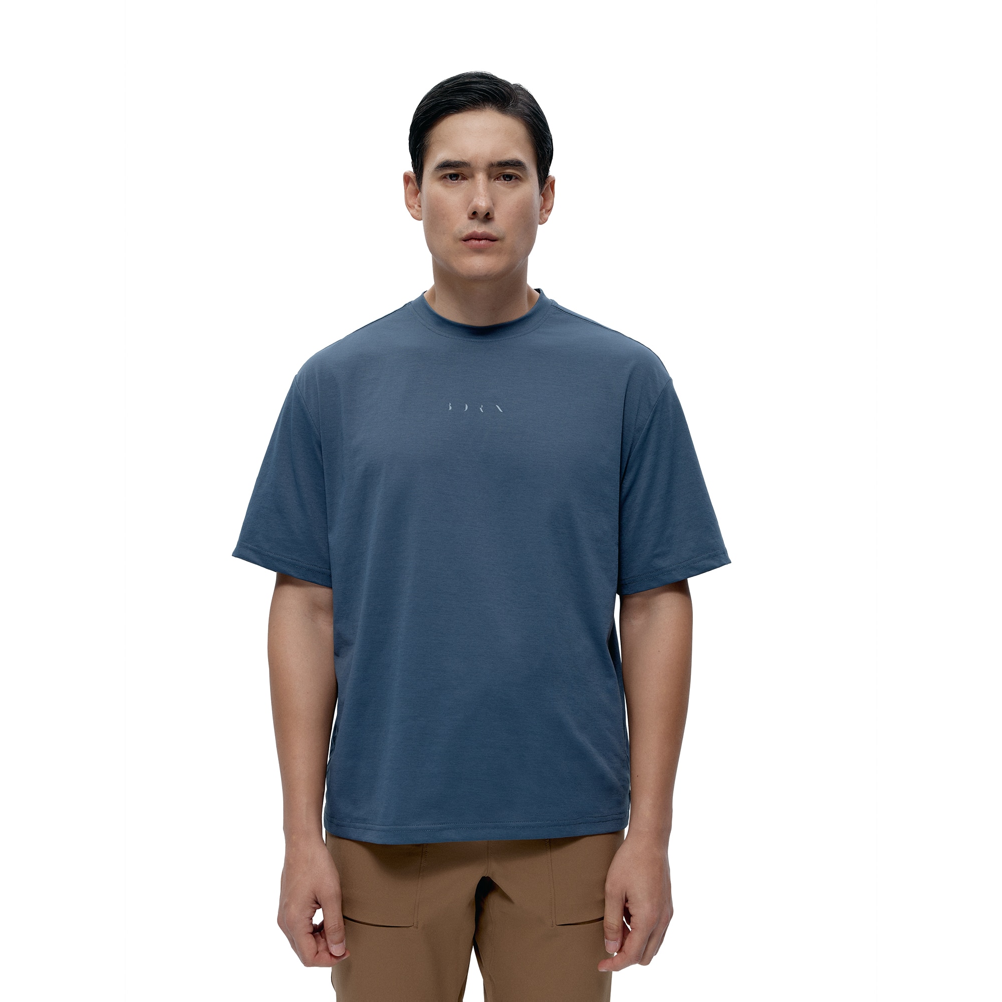 Camisa de hombre Fawn Born Living Yoga - Azul grisáceo Azul grisáceo-1
