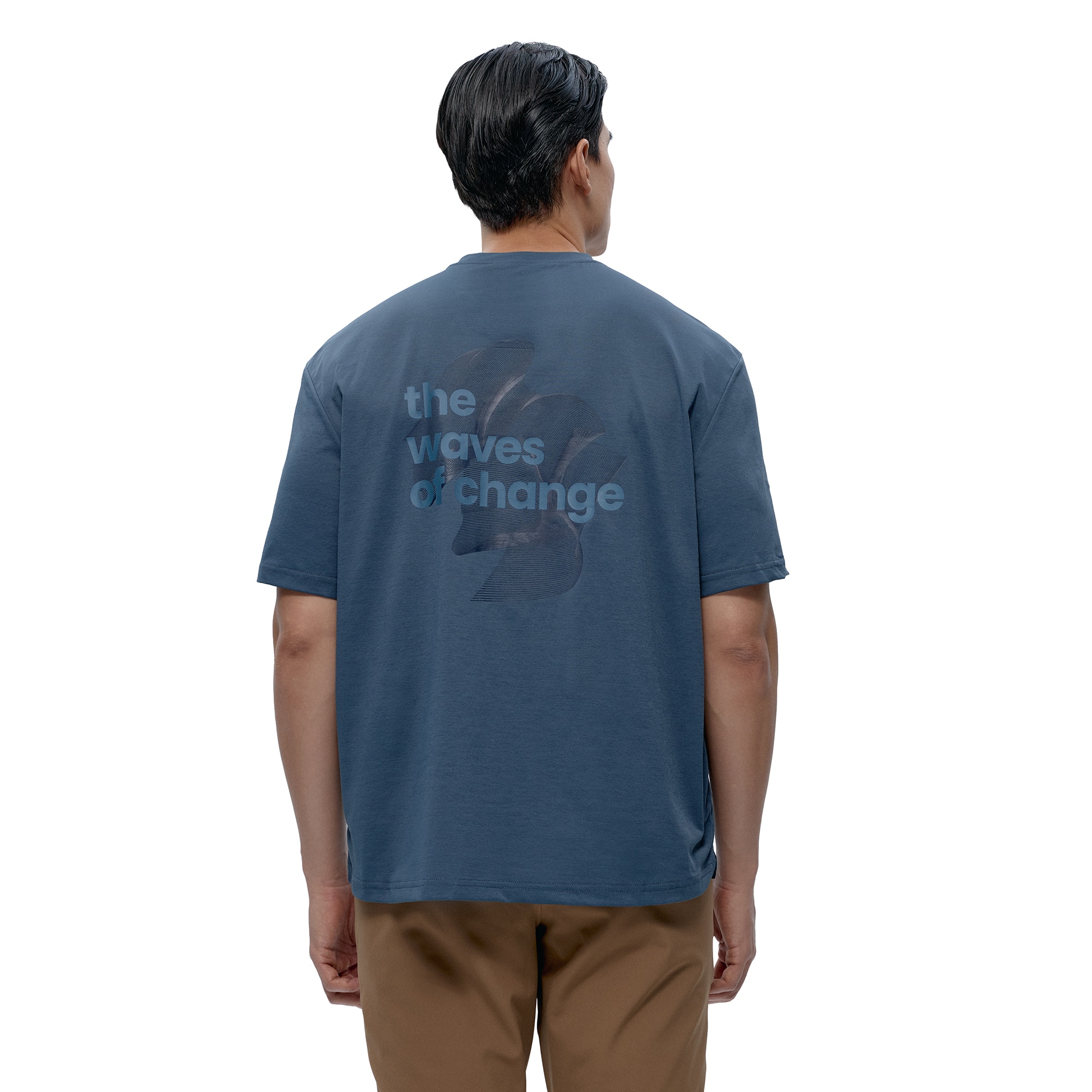 Camisa de hombre Fawn Born Living Yoga - Azul grisáceo Azul grisáceo-2