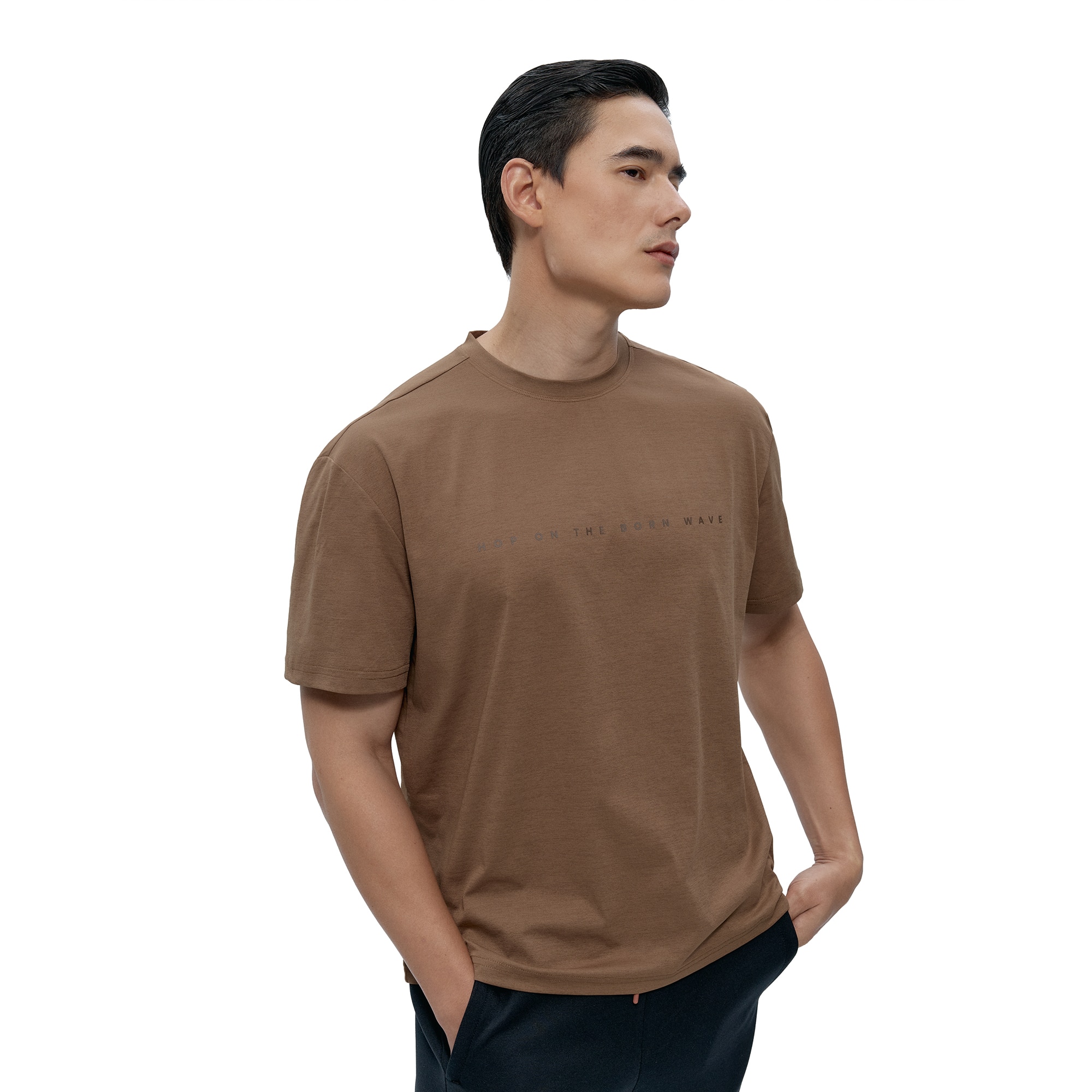 Camiseta de hombre Venetta Born Living Yoga - Marrón claro Marrón claro-1