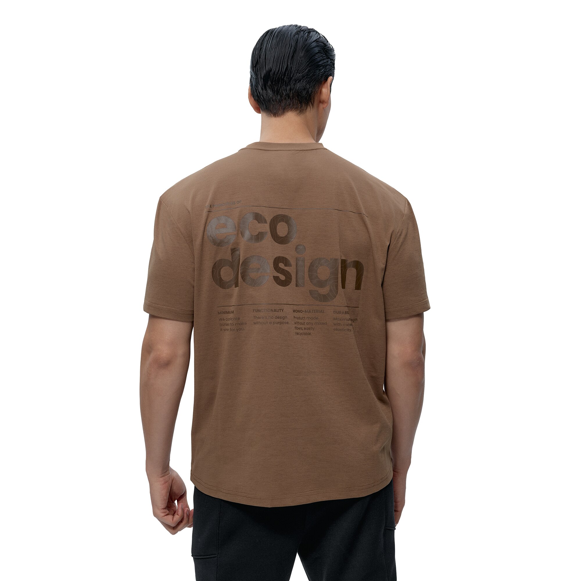 Camiseta de hombre Venetta Born Living Yoga - Marrón claro Marrón claro-2