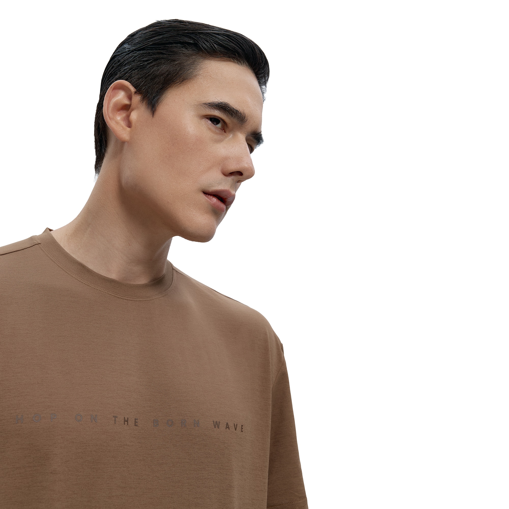 Camiseta de hombre Venetta Born Living Yoga - Marrón claro Marrón claro-3