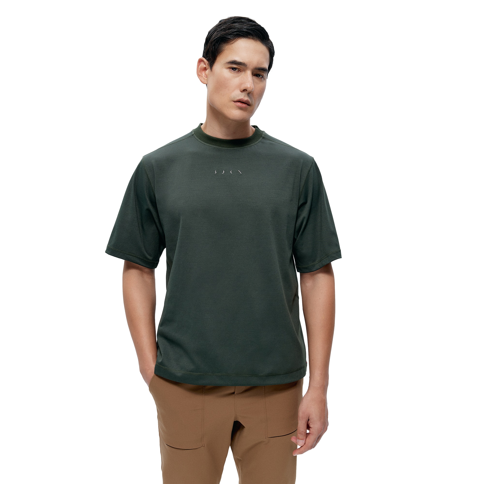 Born Camiseta de hombre Tarn Living Yoga Kaki