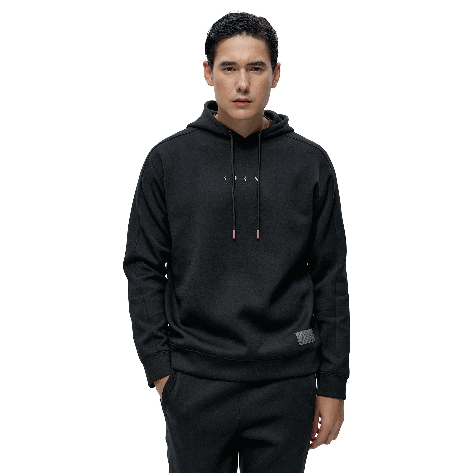 Born Sudadera de hombre Lomond Lite Living Yoga Negro