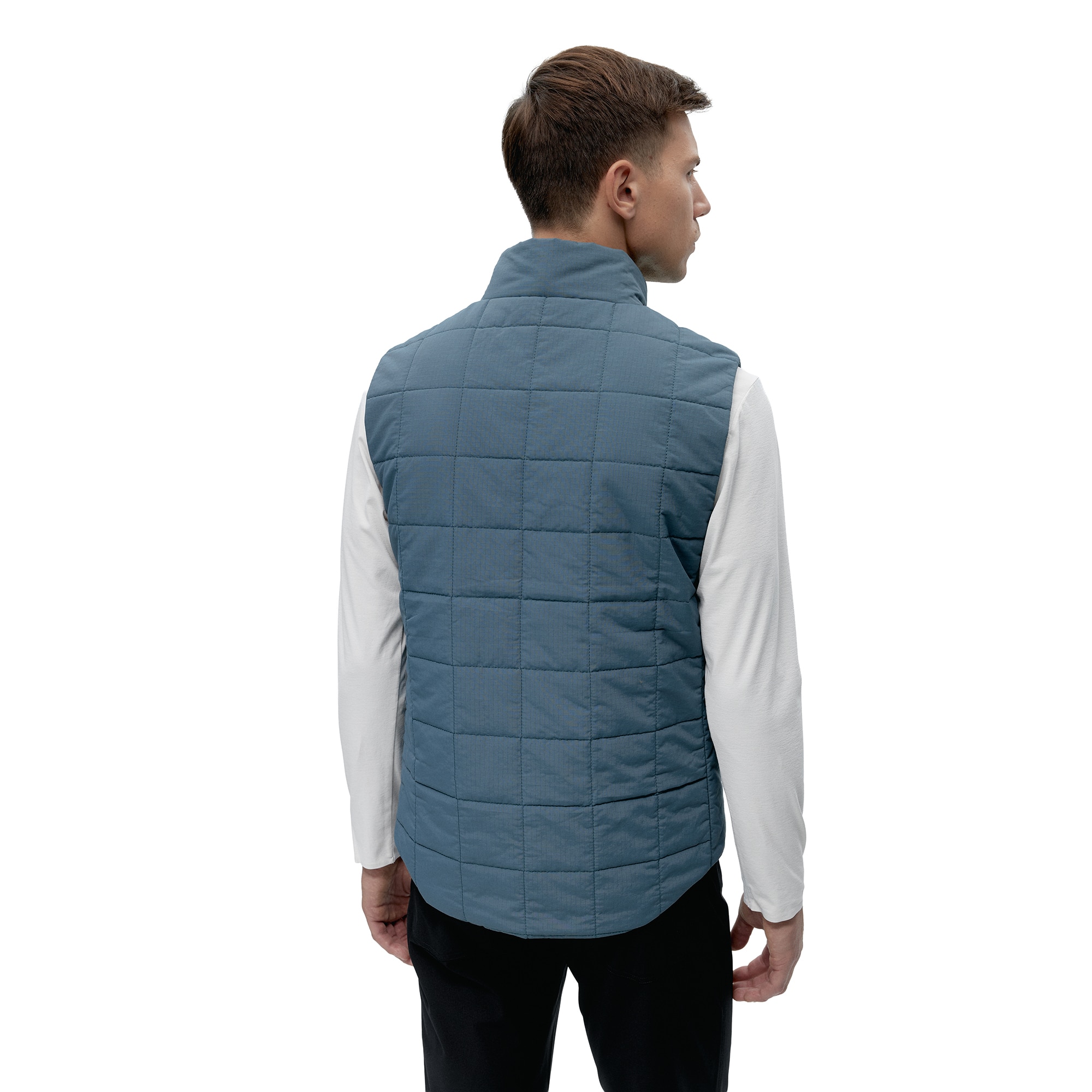 Chaleco de hombre Merrit Born Living Yoga - Azul grisáceo Azul grisáceo-2