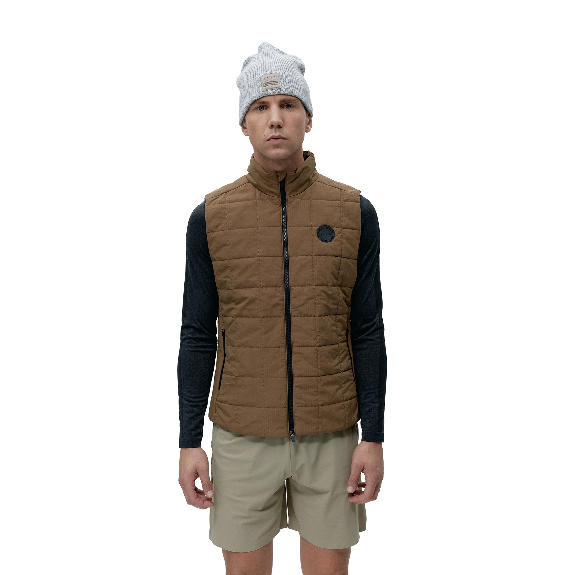 Born Chaleco de hombre Merrit Living Yoga Azul grisáceo