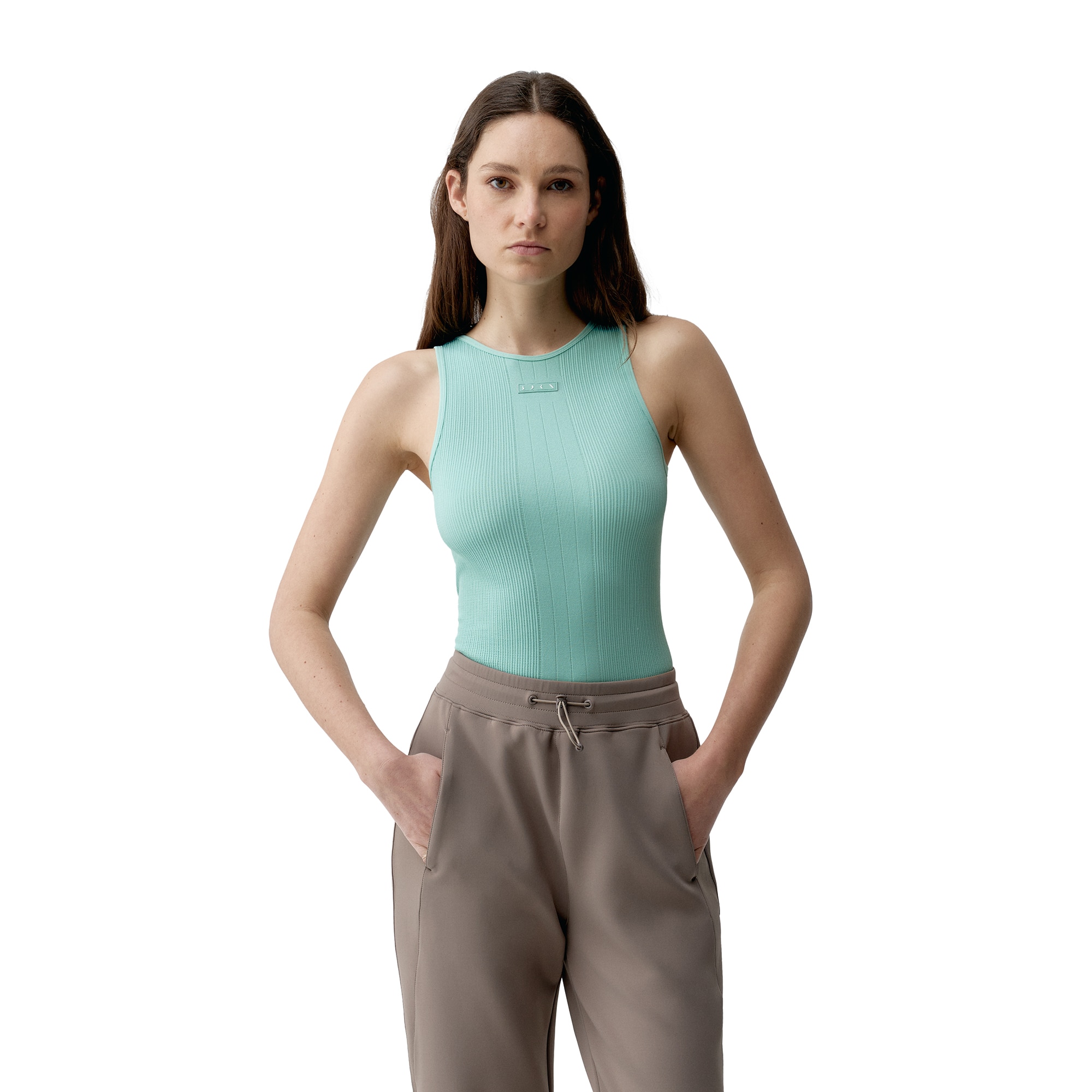 Born Camiseta de mujer Nora Living Yoga Verde Oliva