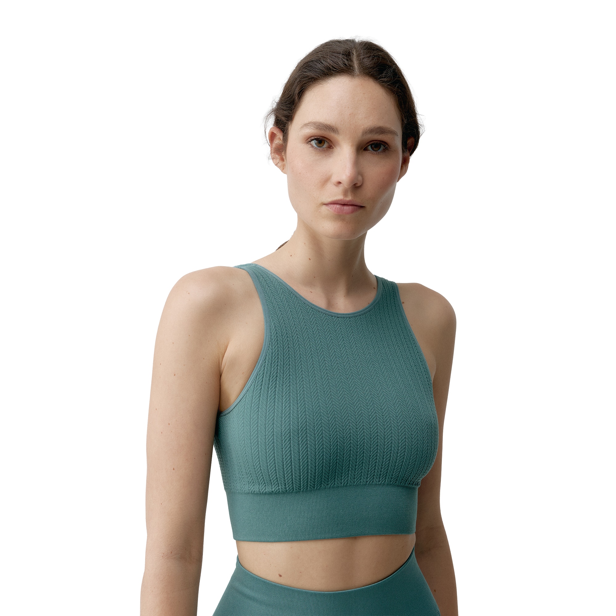 Born Top deportivo de mujer Zinara Living Yoga Terracota