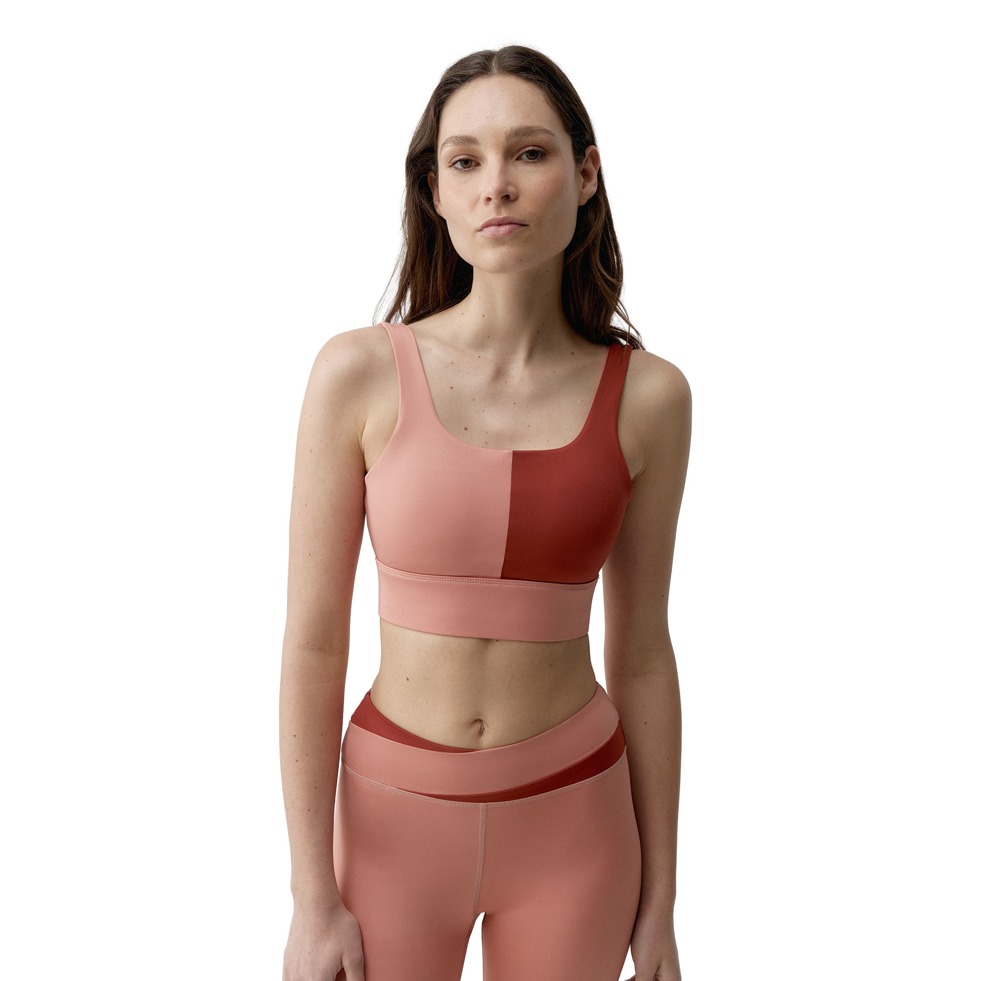 Top deportivo de mujer Kate Born Living Yoga - Naranja volcanico Naranja volcanico-1