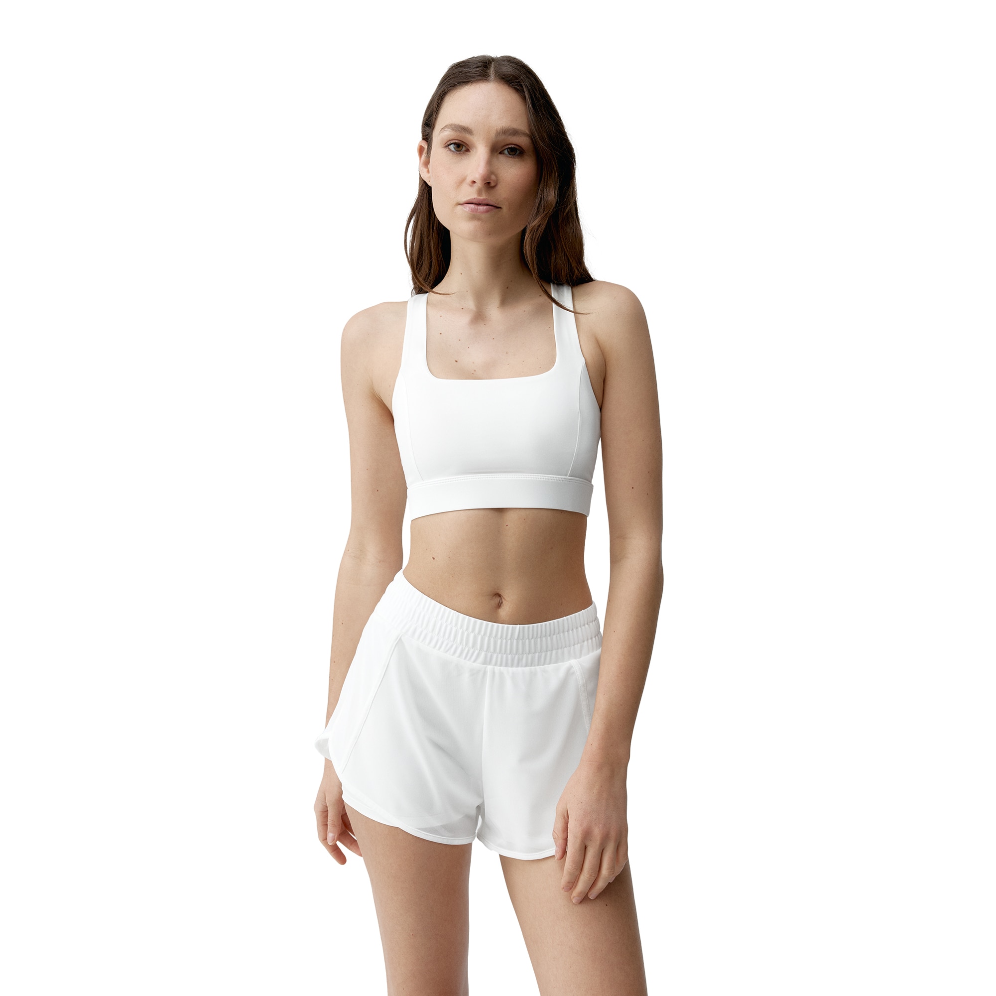Top deportivo de mujer Padma 2,0 Born Living Yoga - Blanco hielo Blanco hielo-1